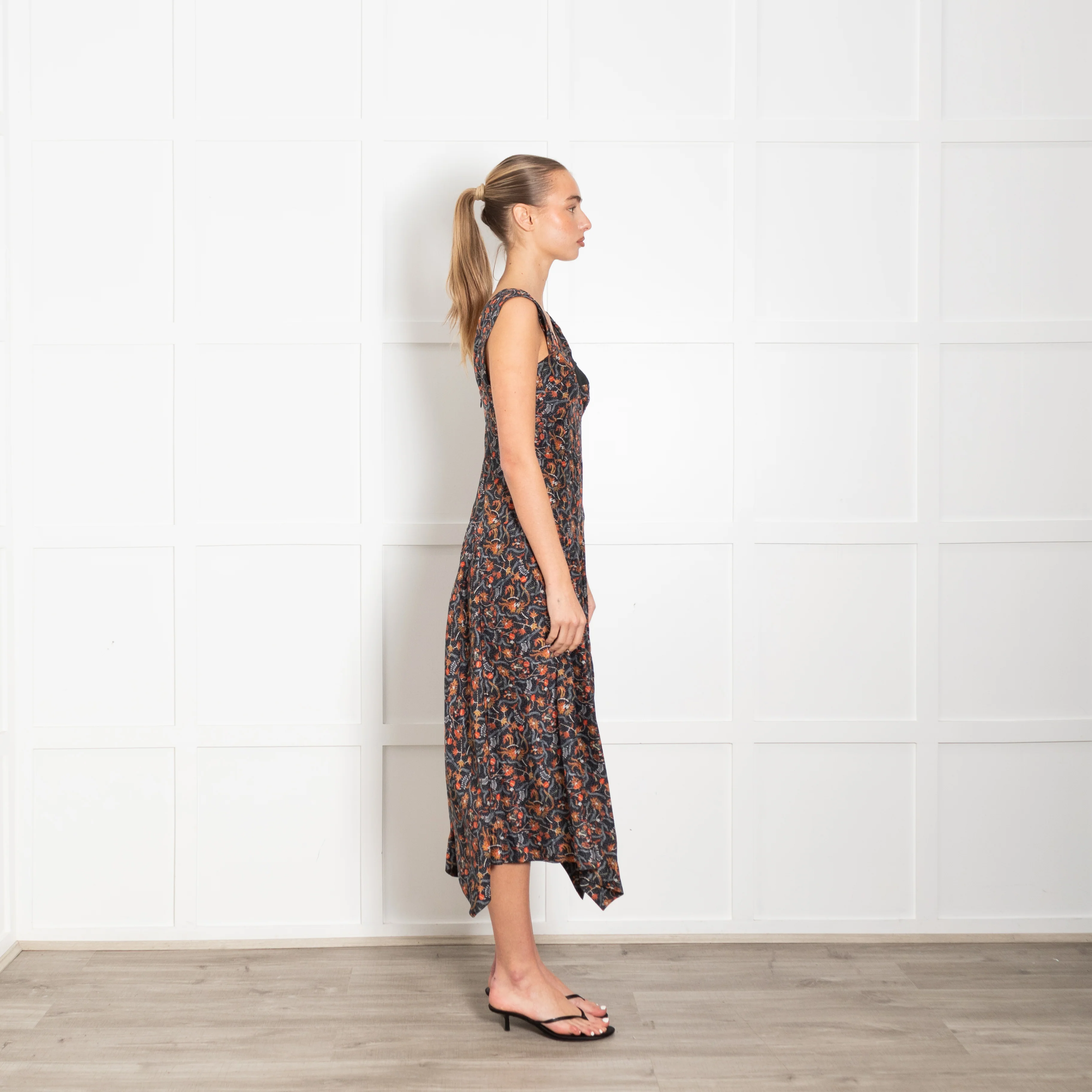 Isabel Marant Black Orange Dress - Image 6