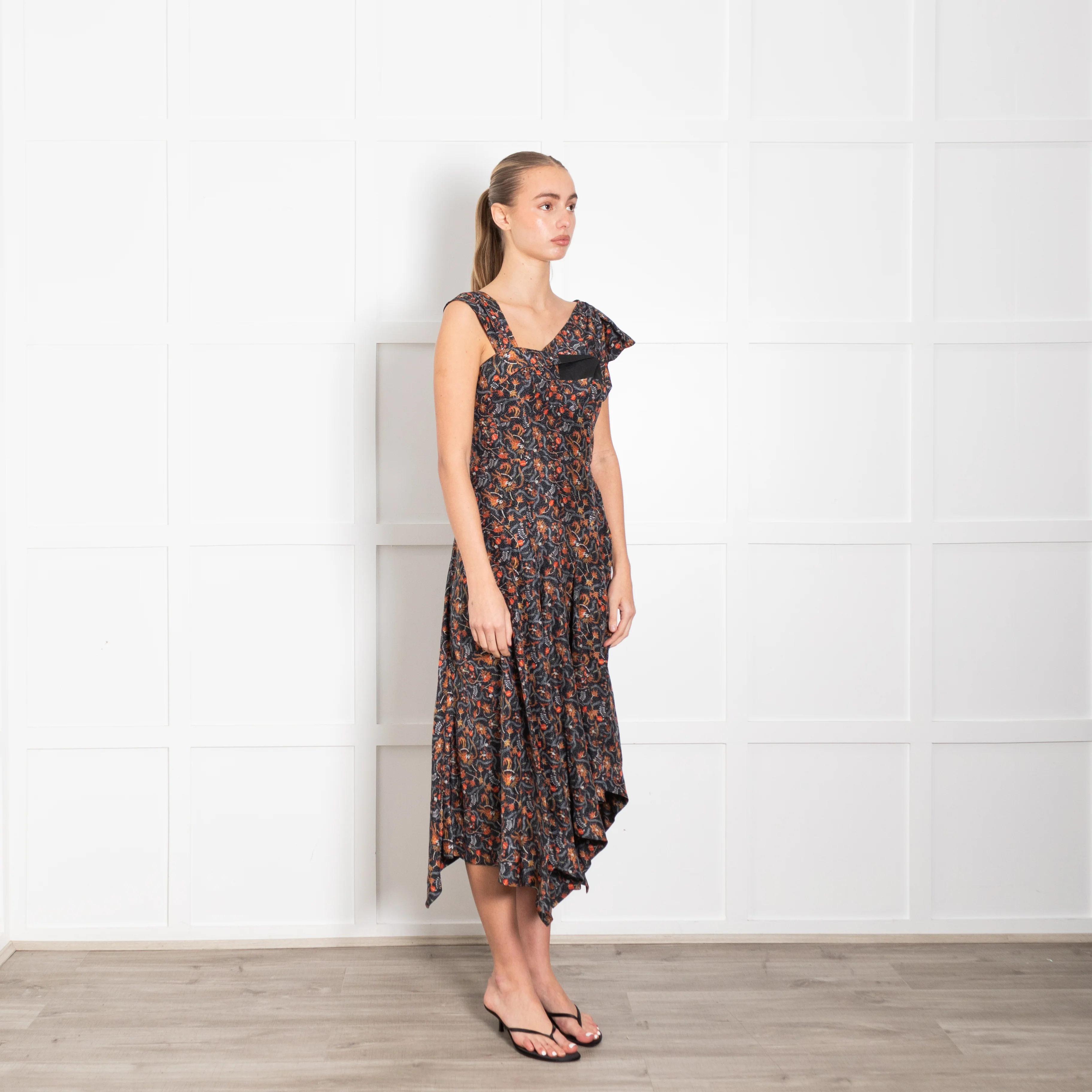 Isabel Marant Black Orange Dress - Image 7