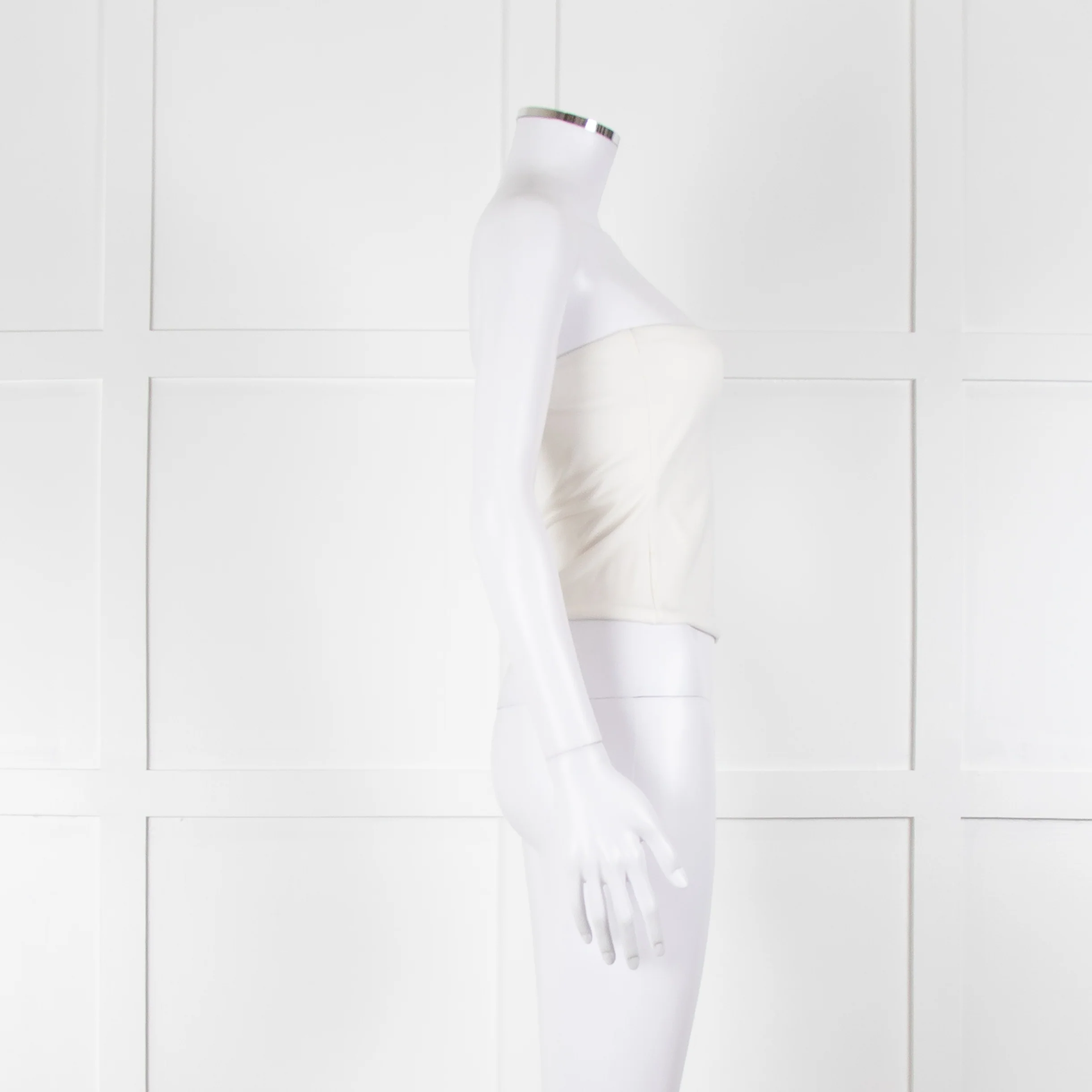 Wardrobe NYC White Stretch Jersey Tube Top - Image 3
