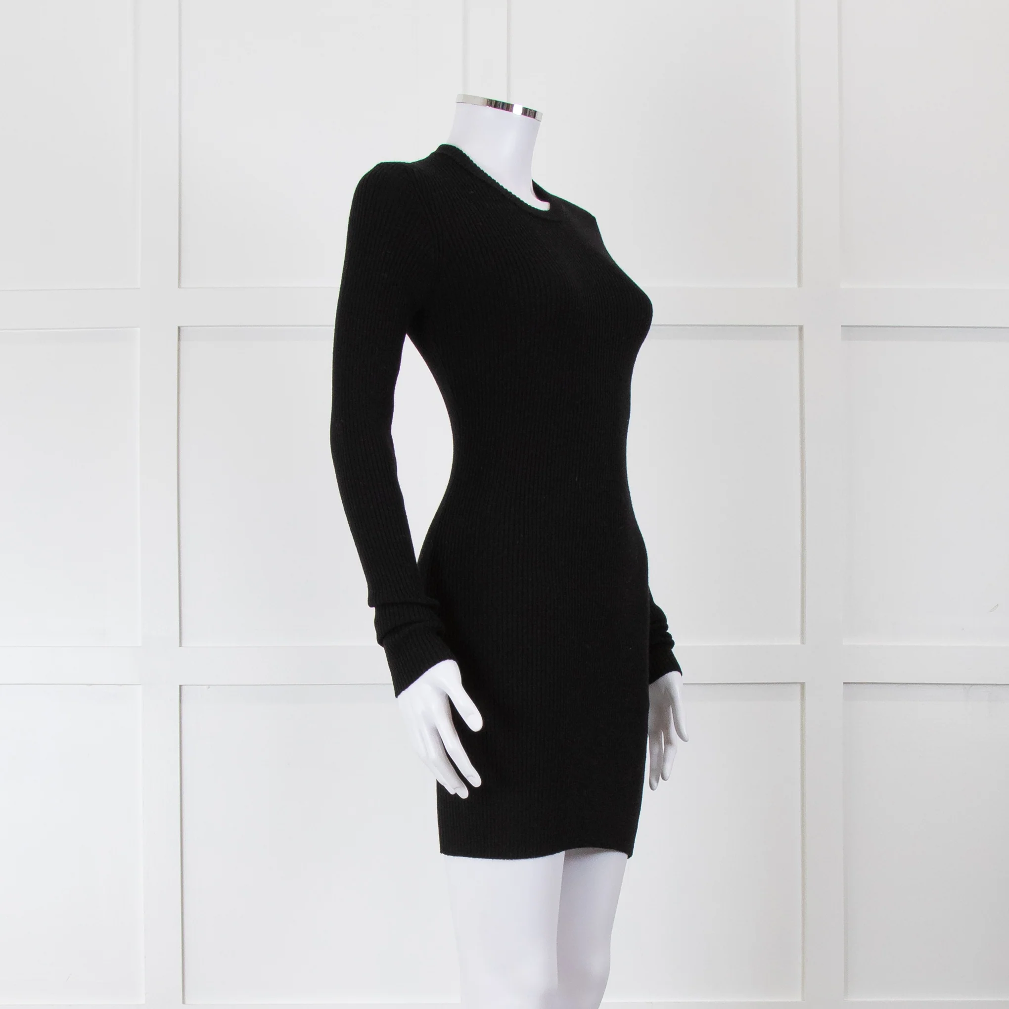 Wardrobe.NYC Black Rib Knit Mini Dress - Image 2