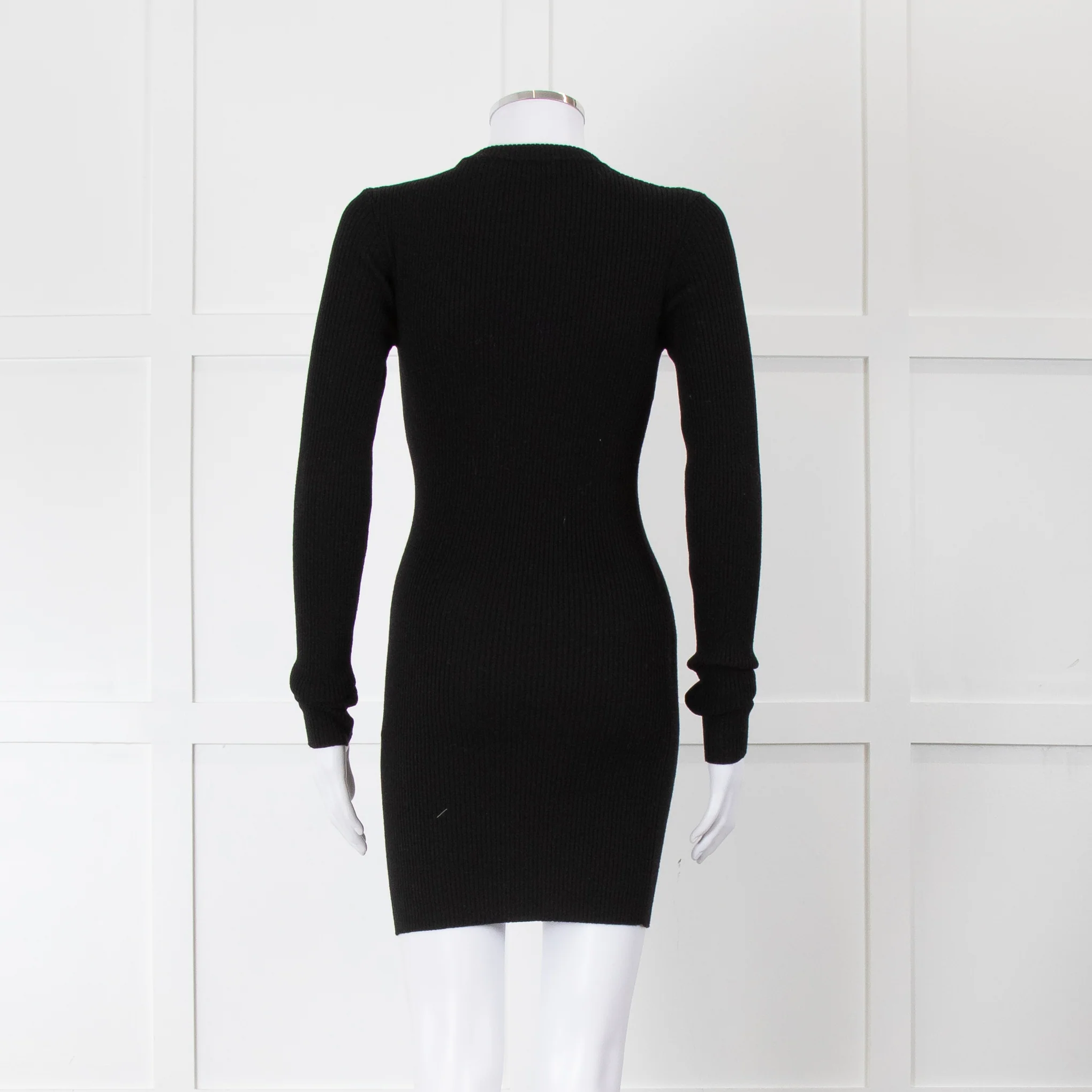 Wardrobe.NYC Black Rib Knit Mini Dress - Image 5