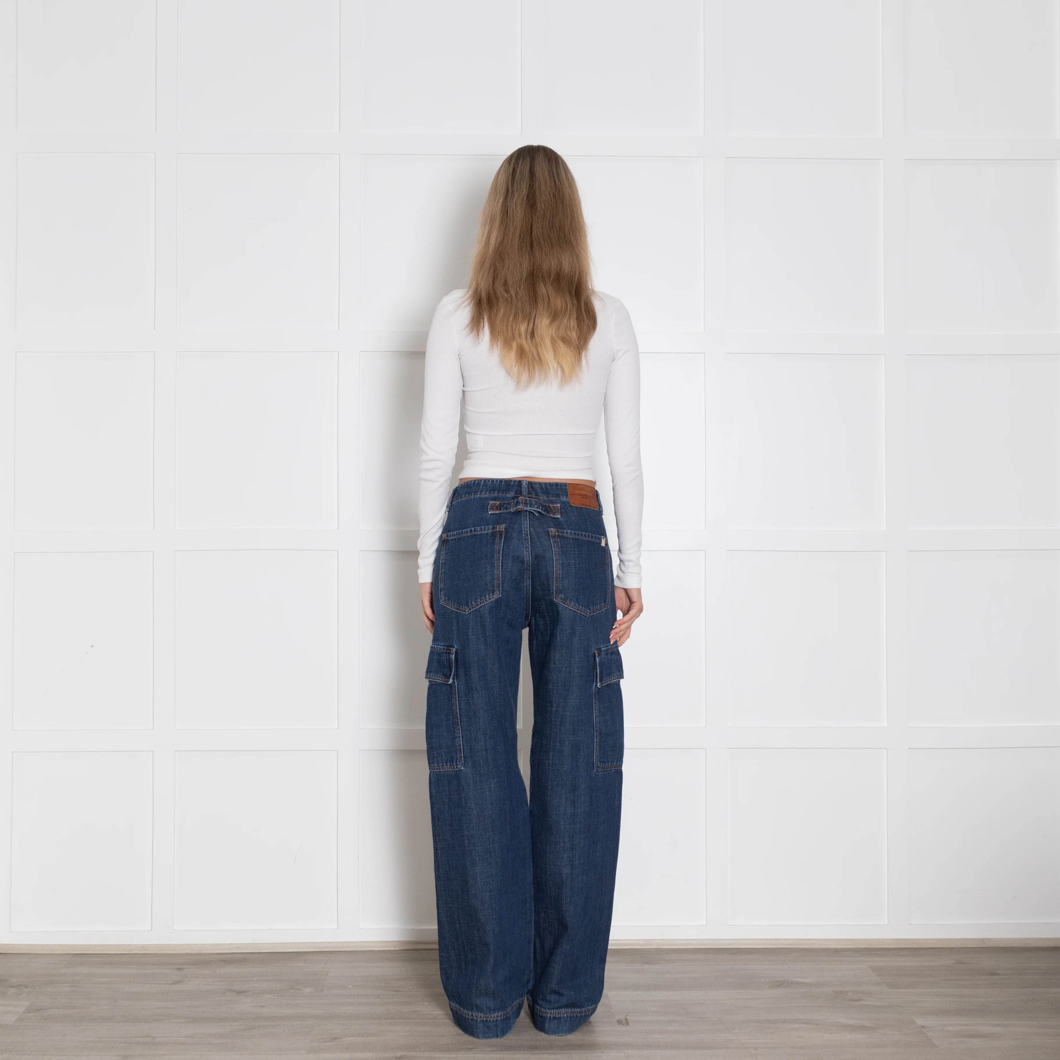 Weekend Max Mara Blue Denim Cargo Jeans - Image 5