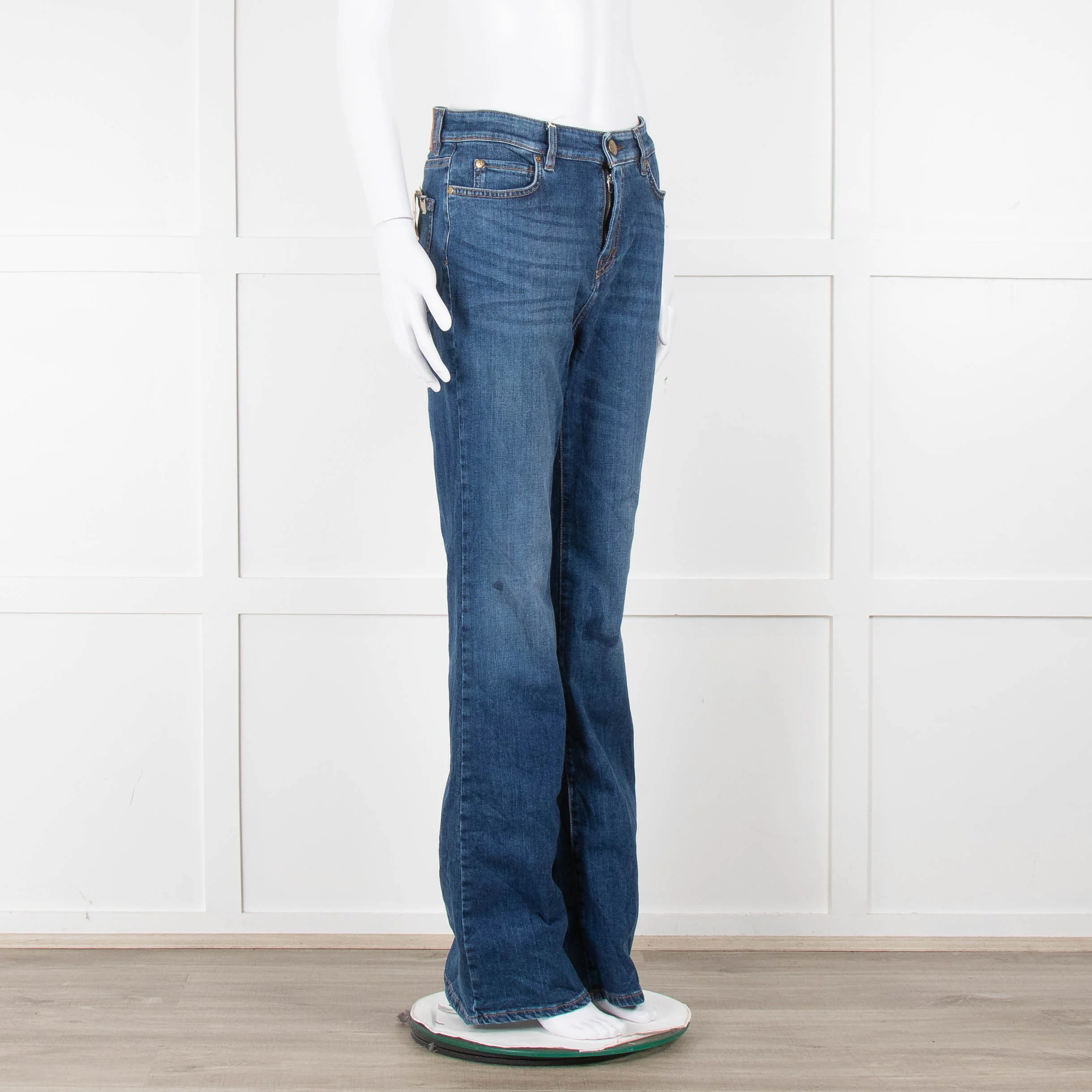 Weekend Max Mara Blue Denim Flared Jeans - Image 2