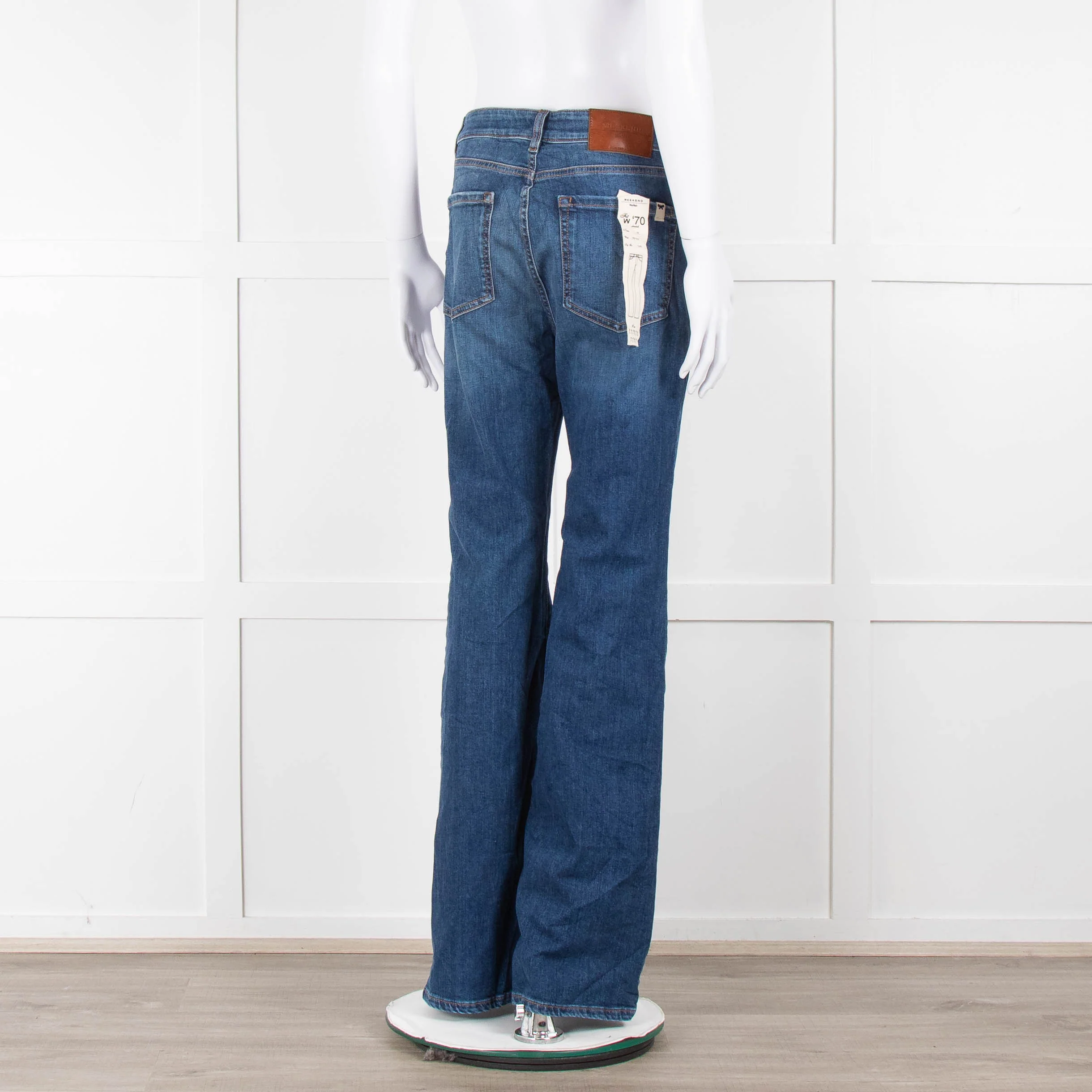 Weekend Max Mara Blue Denim Flared Jeans - Image 4