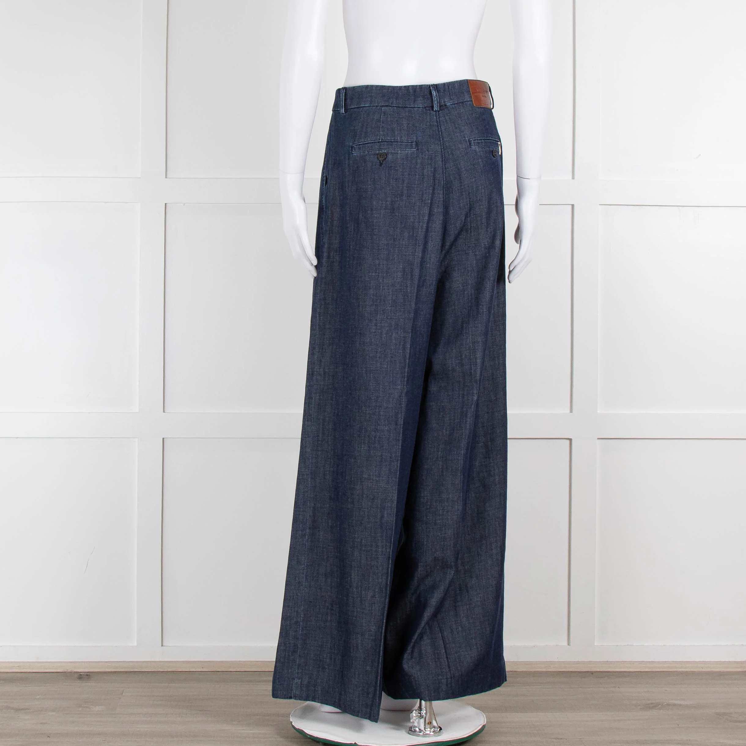 Weekend Max Mara Blue Denim Wide Leg Jeans - Image 5