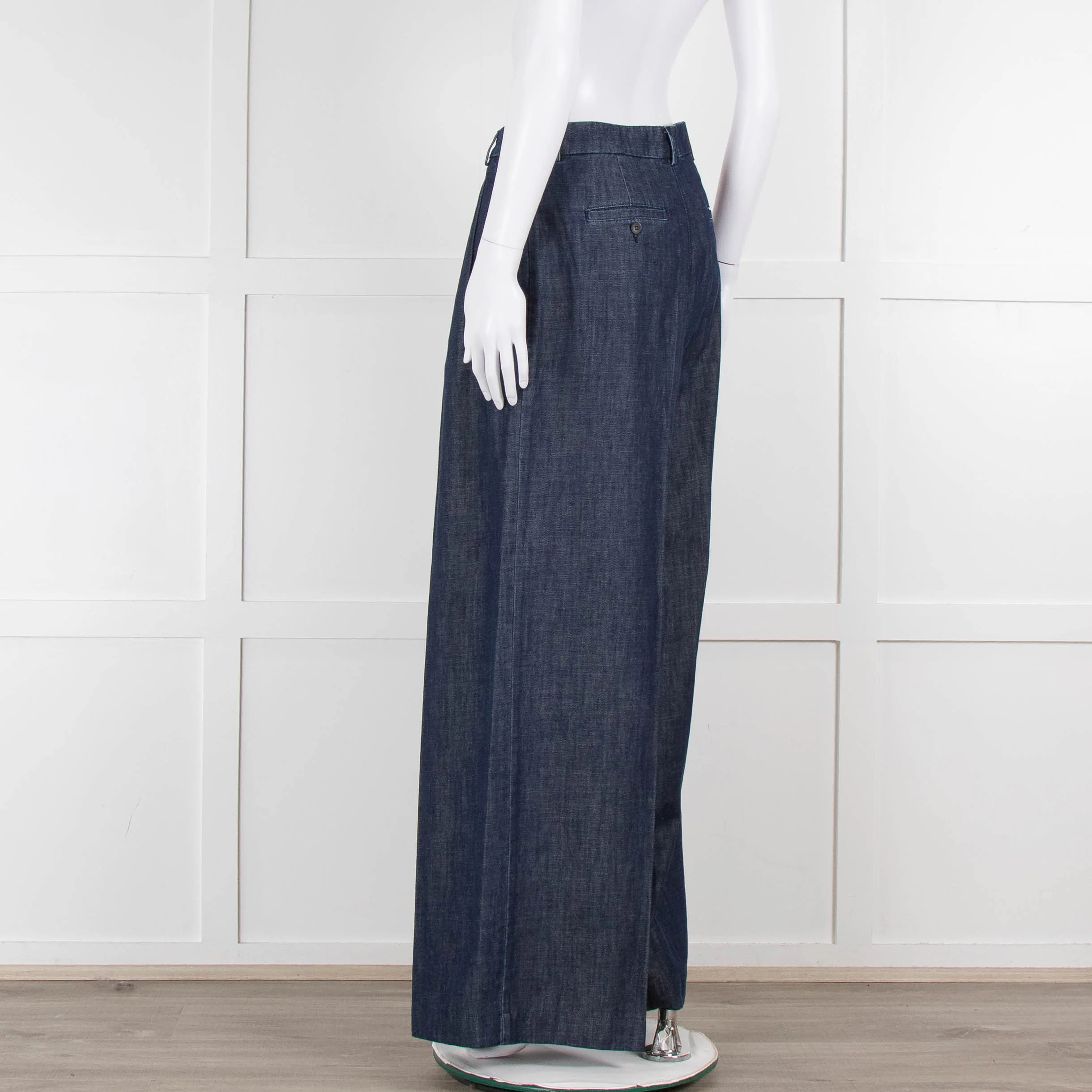 Weekend Max Mara Blue Denim Wide Leg Jeans - Image 6
