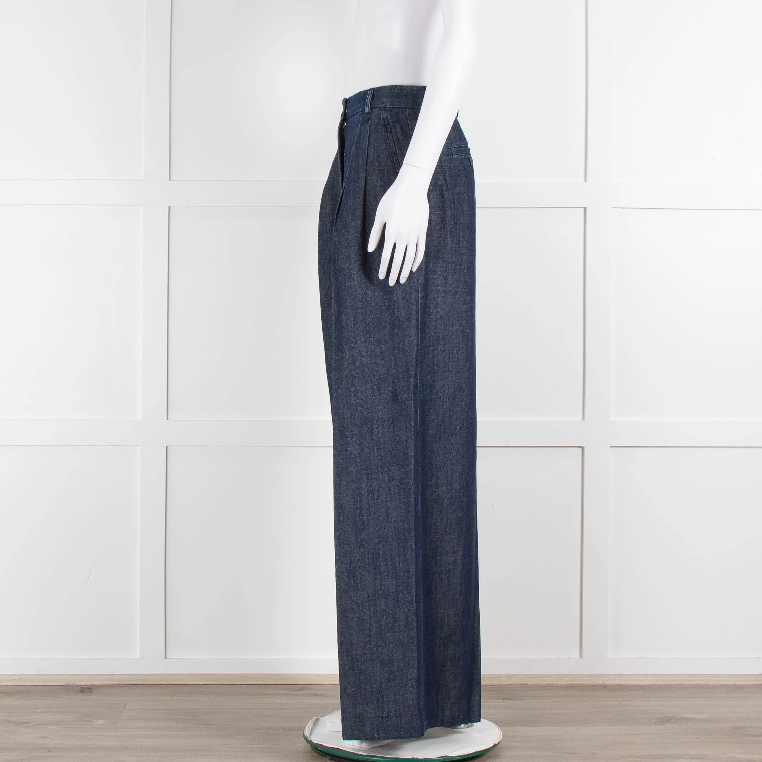 Weekend Max Mara Blue Denim Wide Leg Jeans - Image 7