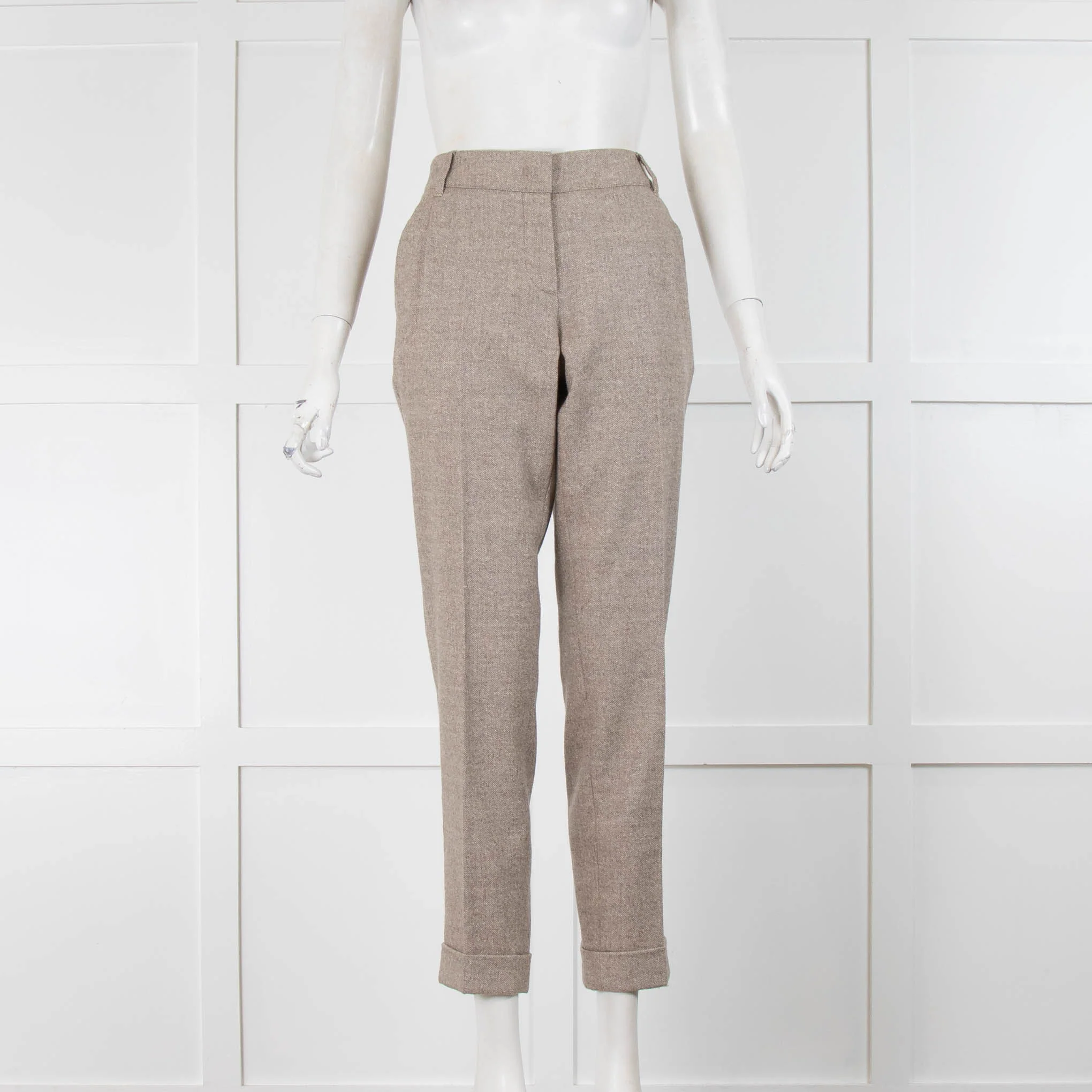 Weekend Max Mara Brown Fleck Trousers