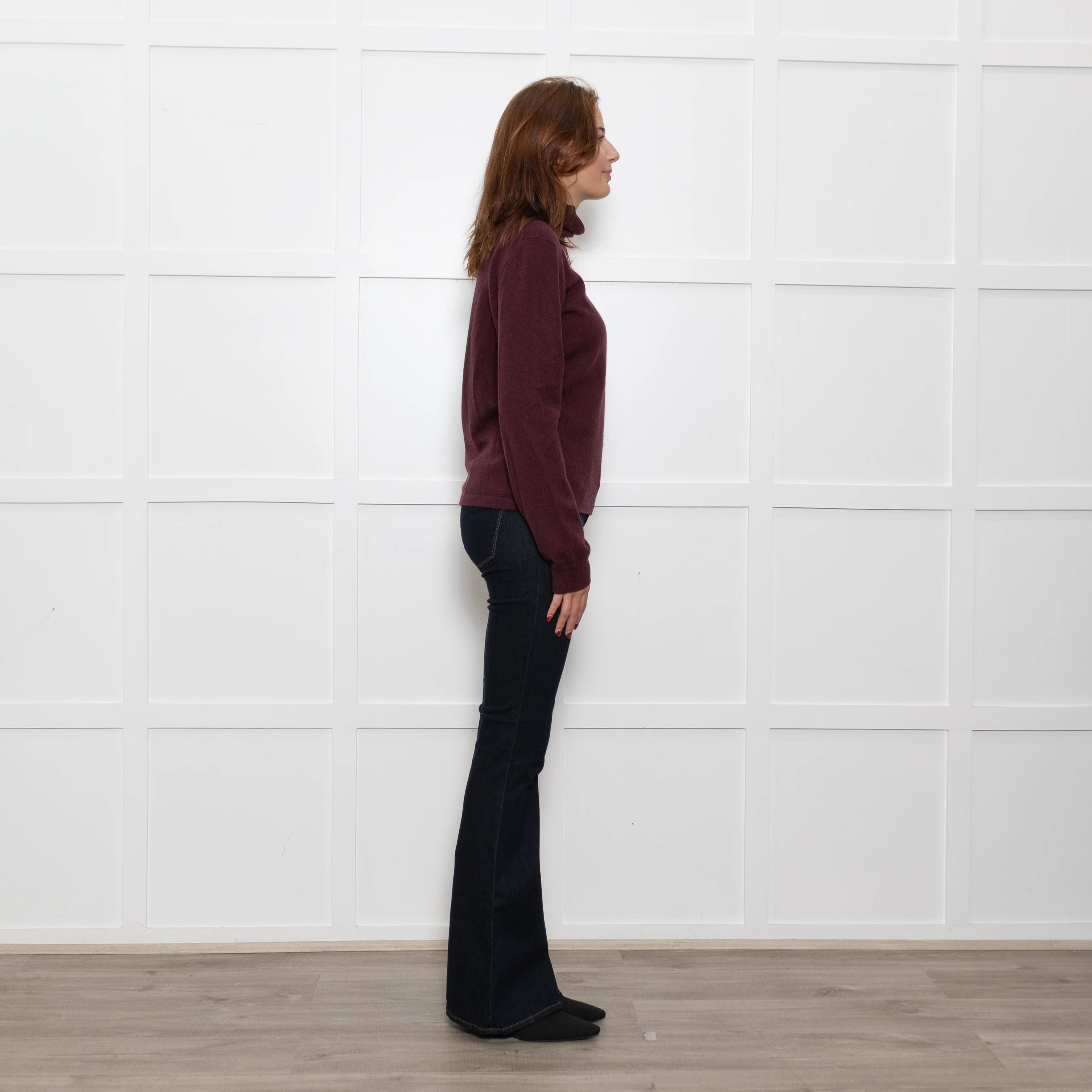 Weekend Max Mara Burgundy Cashmere Rollneck - Image 6