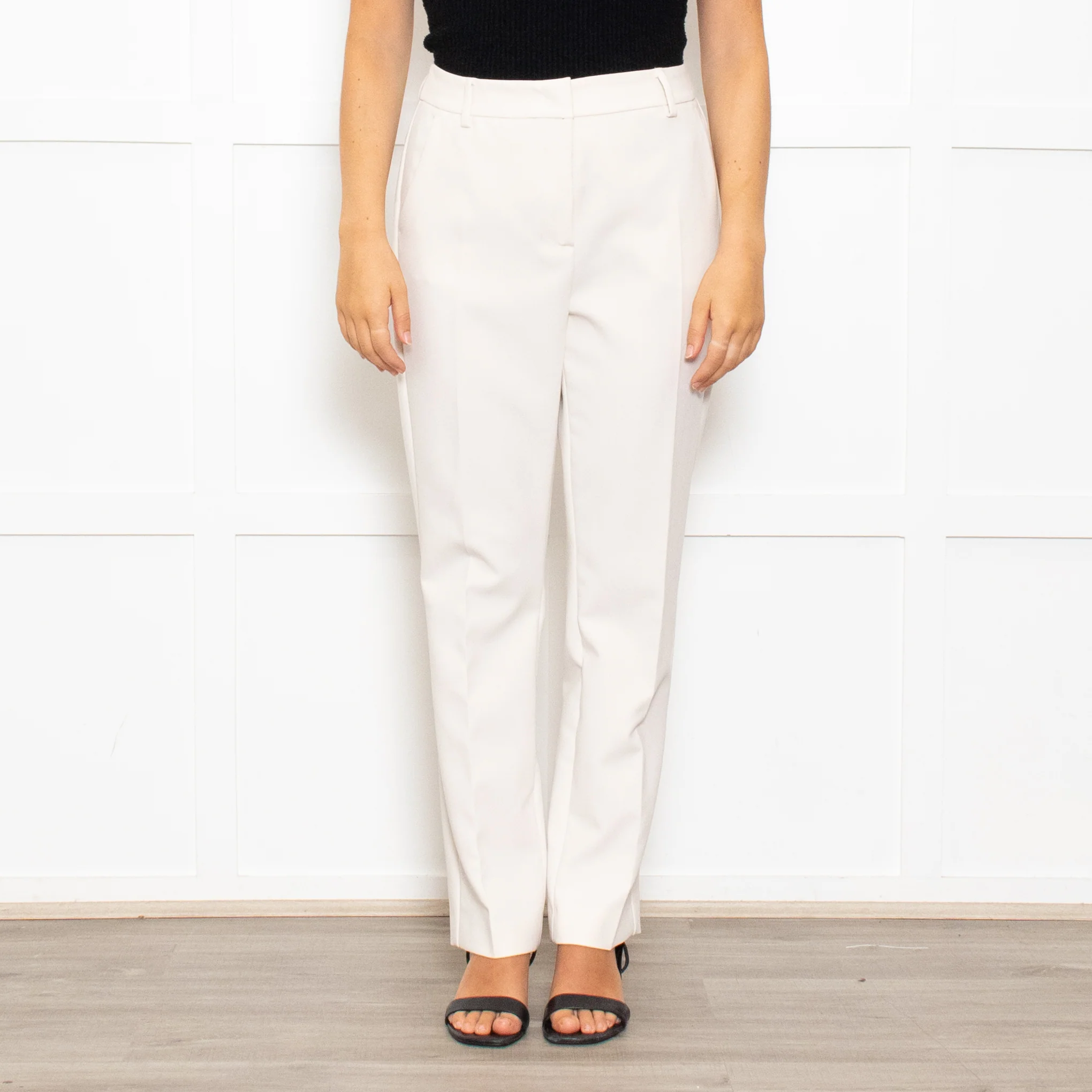 Weekend Max Mara Cream Slim Leg Trousers - Image 2
