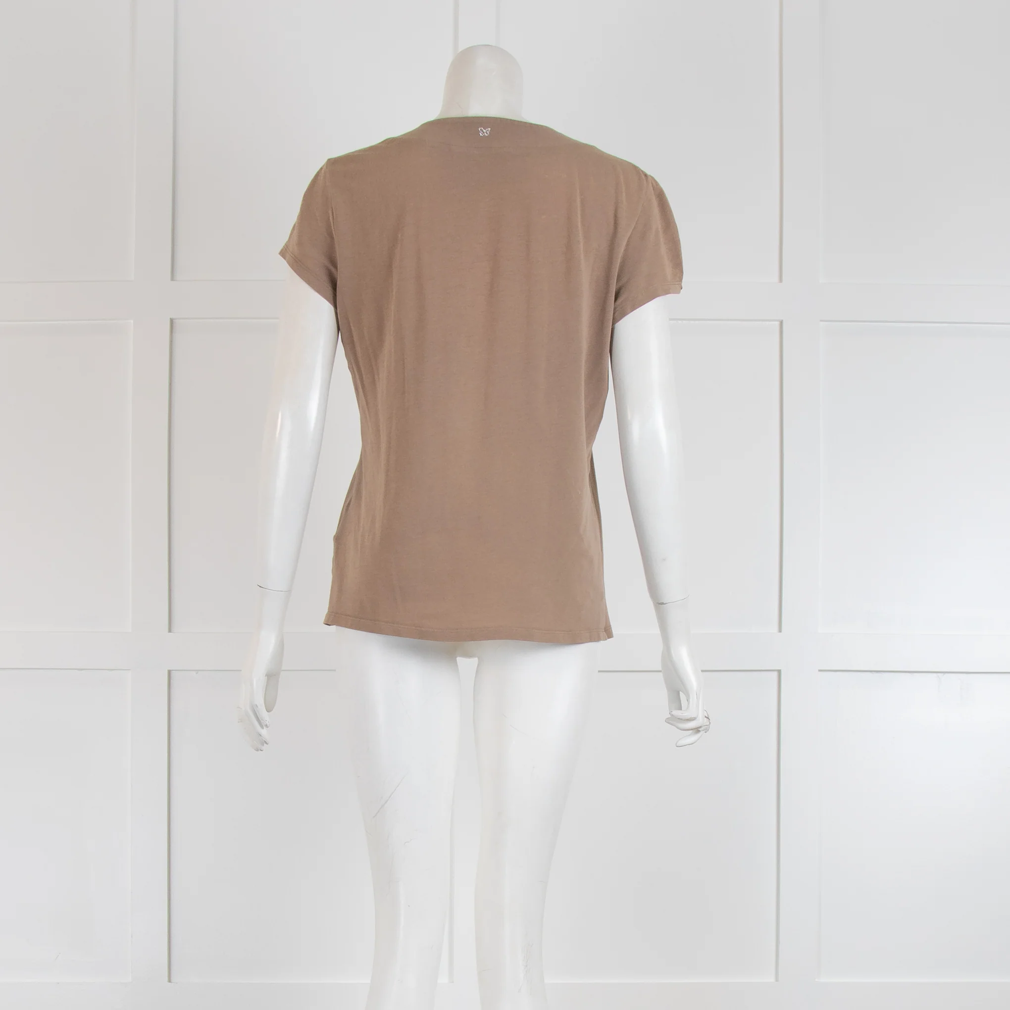 Weekend Max Mara Light Brown Top with Pleating - Image 2