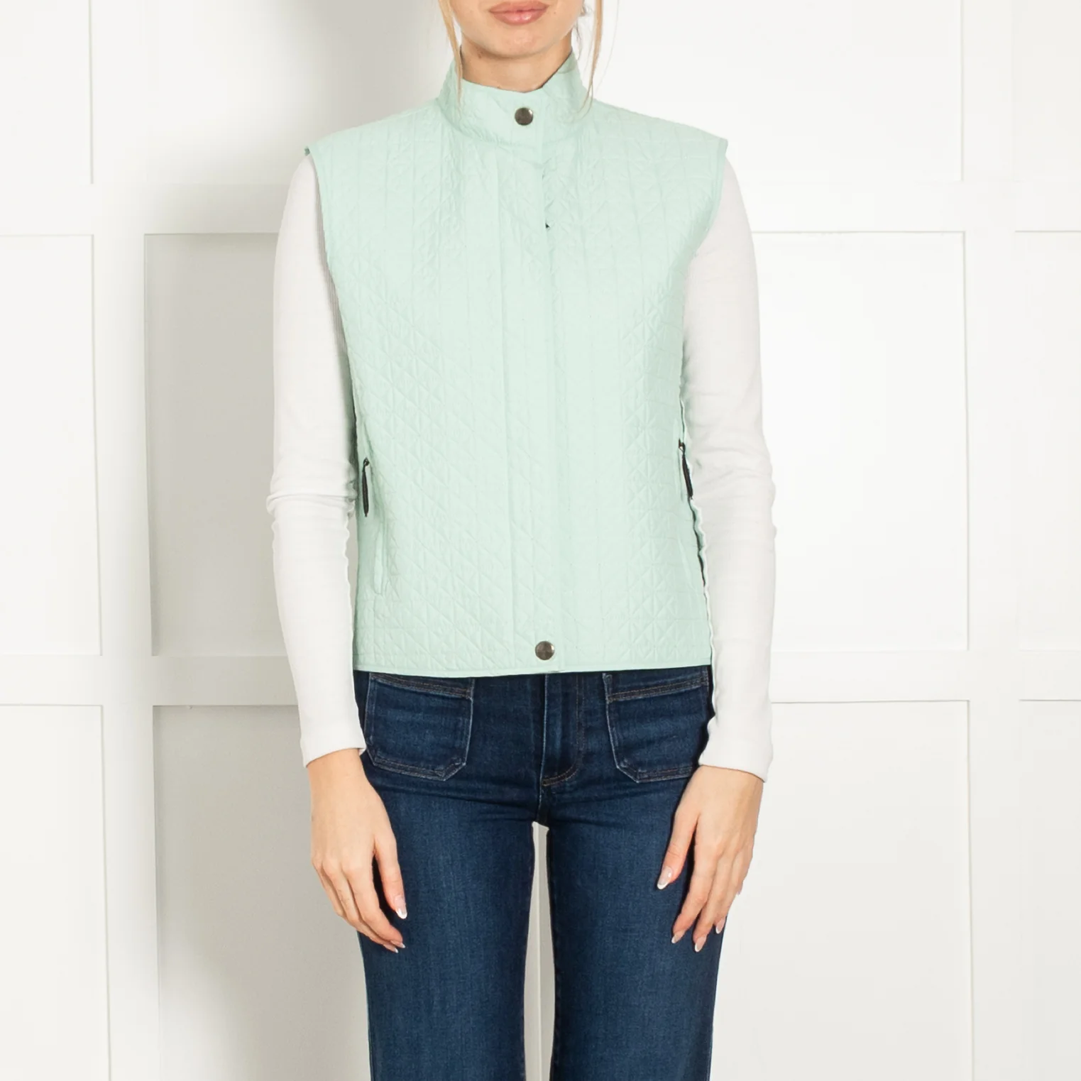 Weekend Max Mara Mint Green Sleeveless Gilet - Image 2
