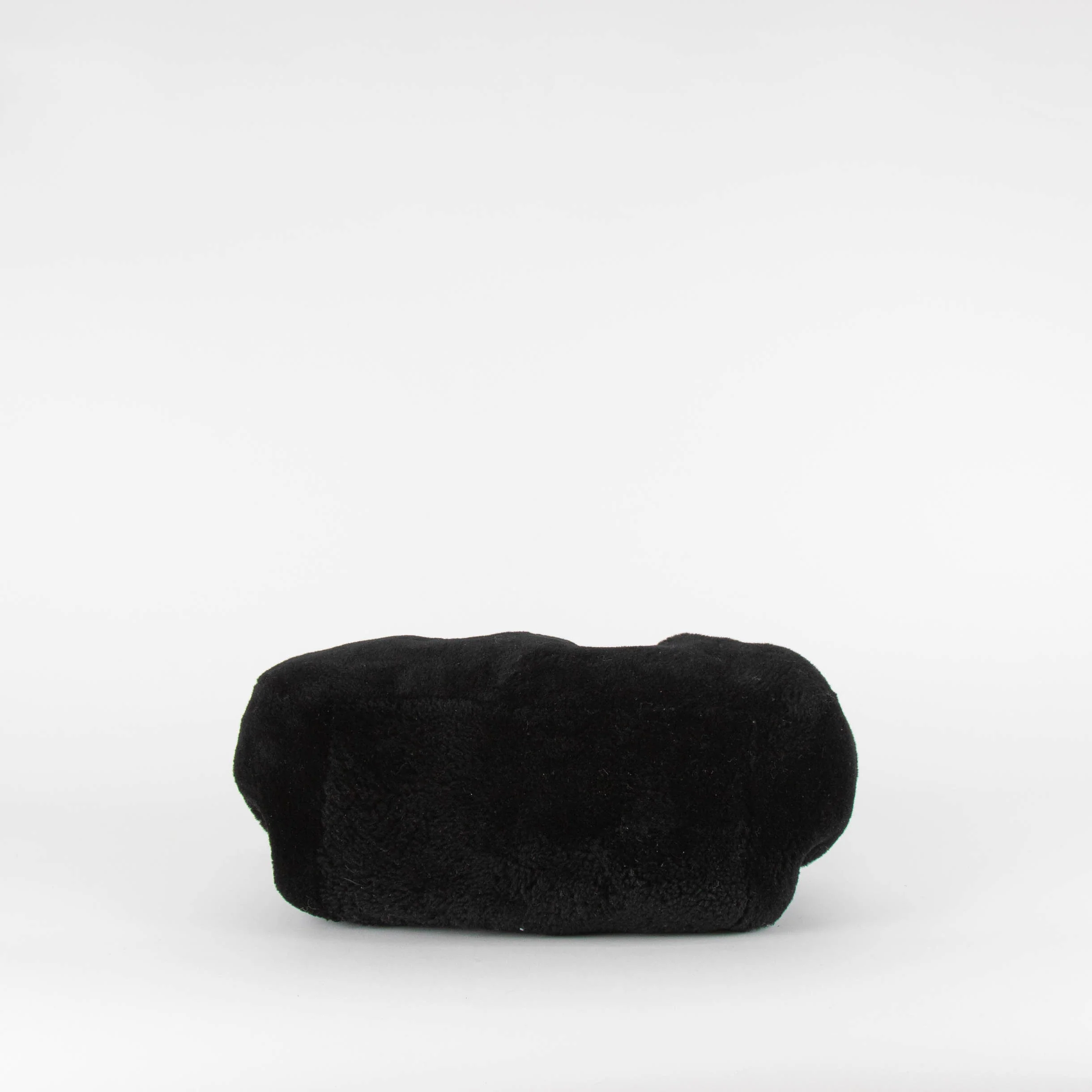 Weekend Max Mara Pasticcino Black Faux Fur Bag With Extra Chain Strap - Image 5