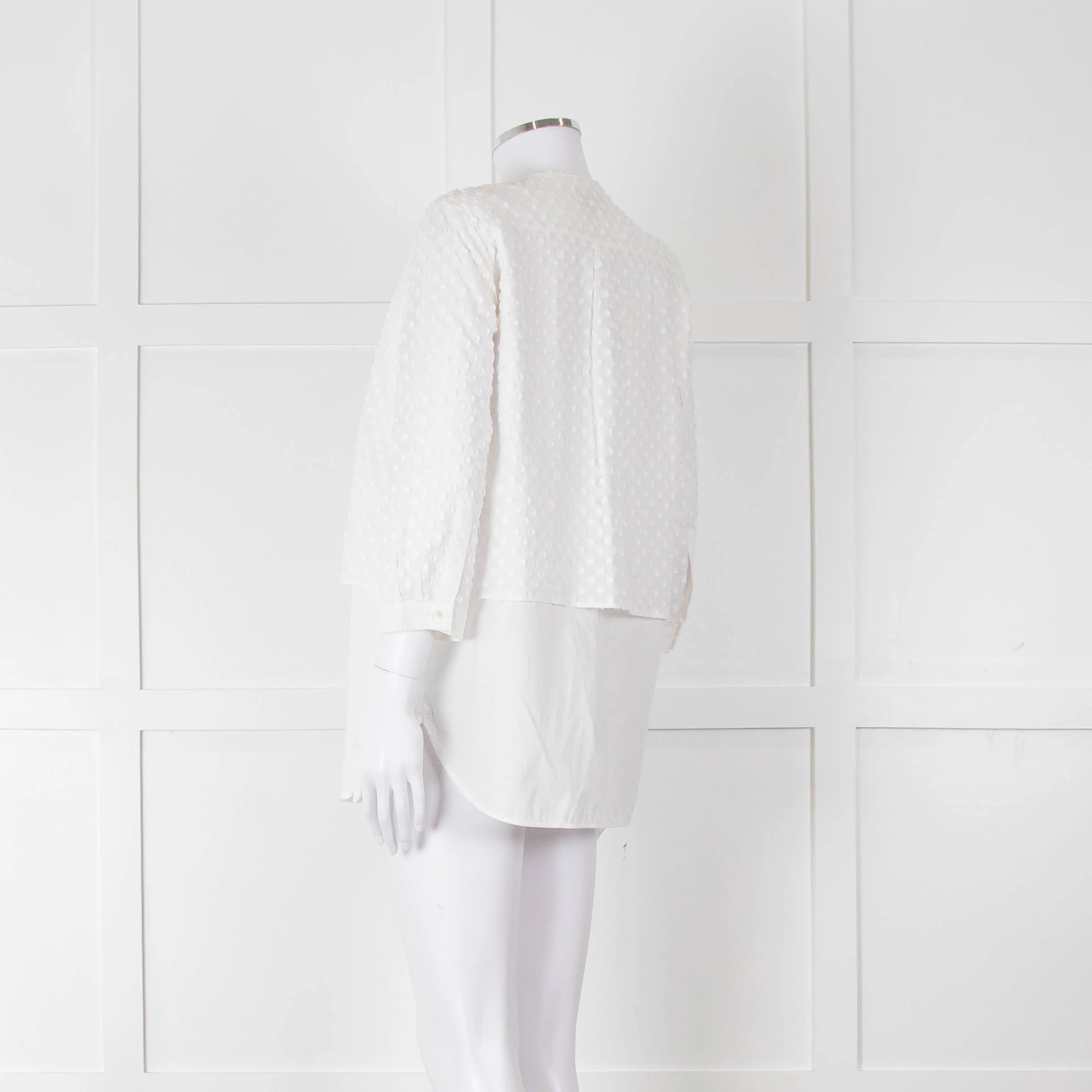 Weekend Max Mara White Dot Layered Shirt - Image 6