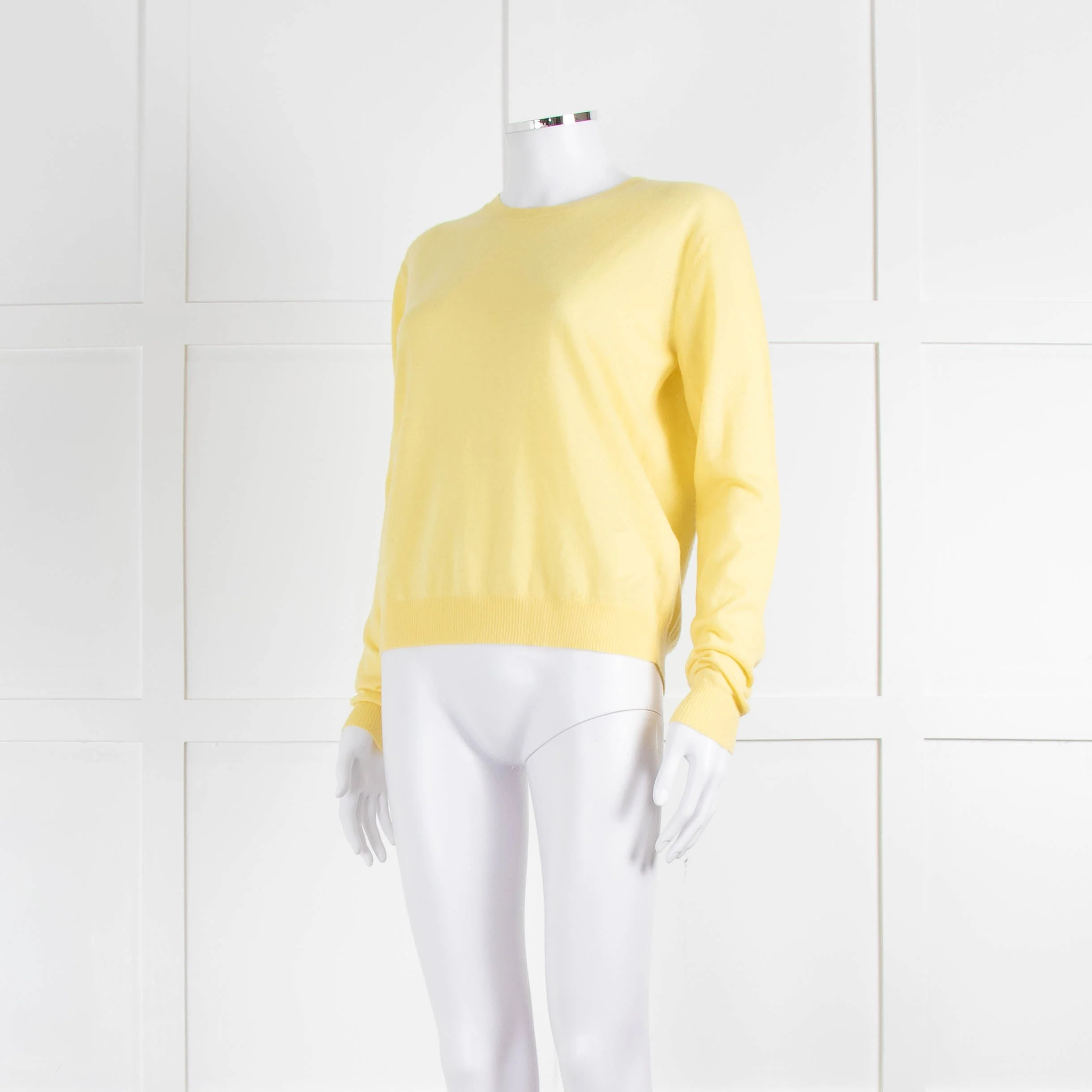 Weekend Max Mara Yellow Cashmere Blend Fine Sweater - Image 8