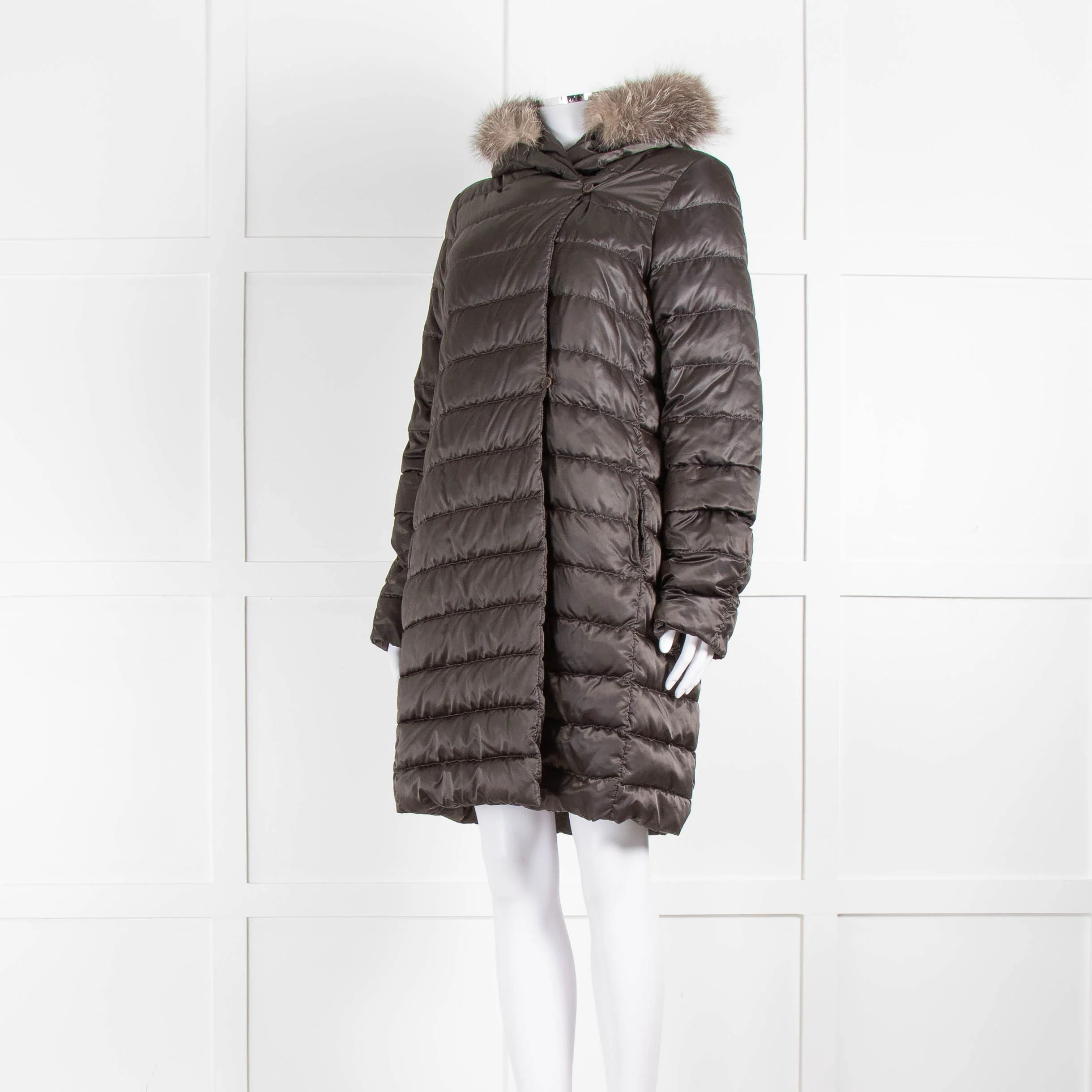 Weekend S Max Mara Green Puffa Jacket - Image 8