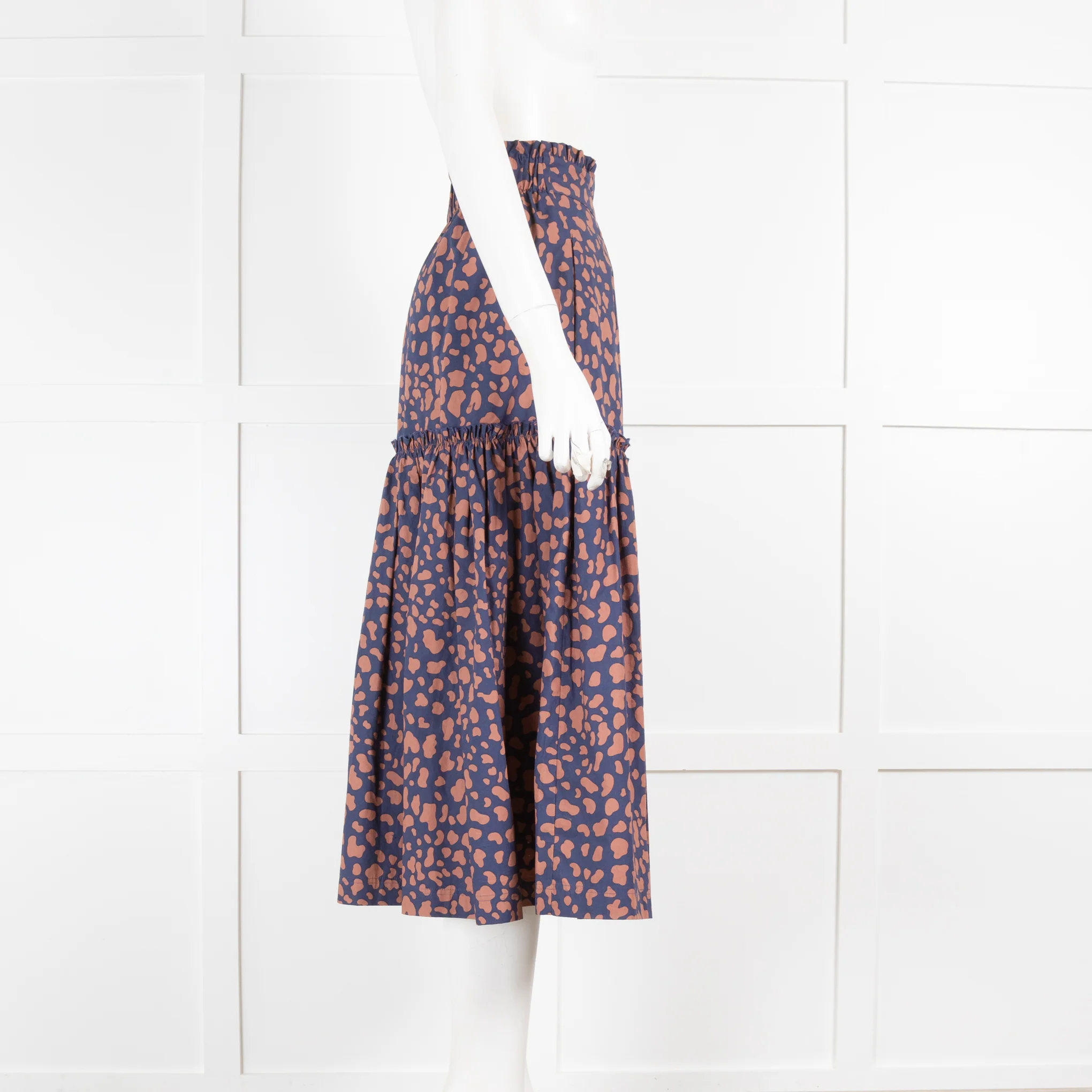 Wyse Animal Print Frilled Midi Skirt - Image 2