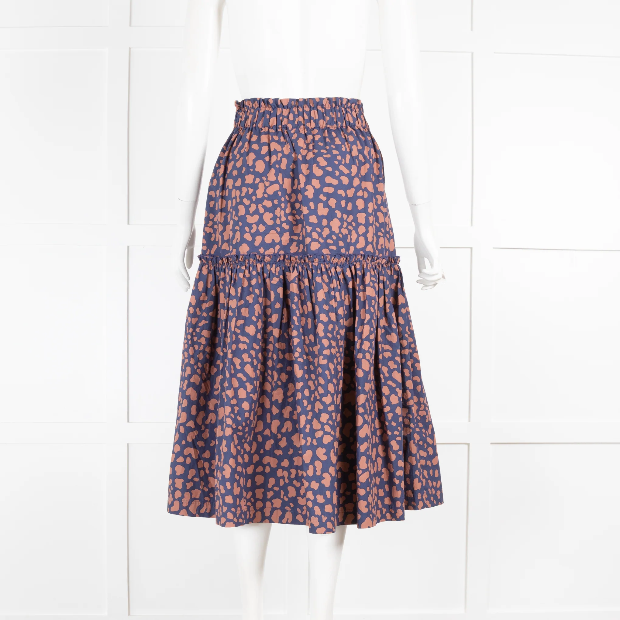Wyse Animal Print Frilled Midi Skirt - Image 3