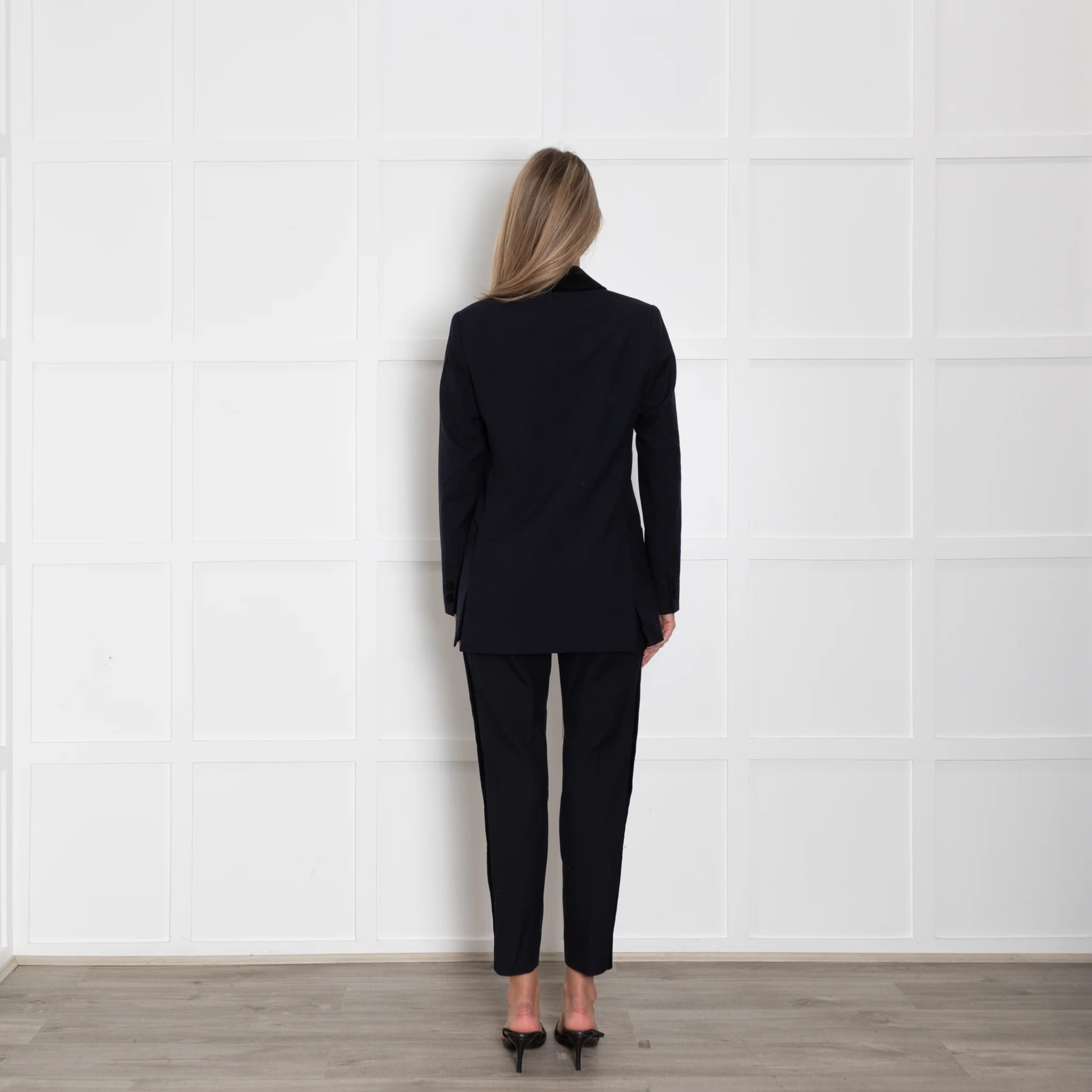 Wyse Blue Tuxedo Jacket With Velvet Collar - Image 5