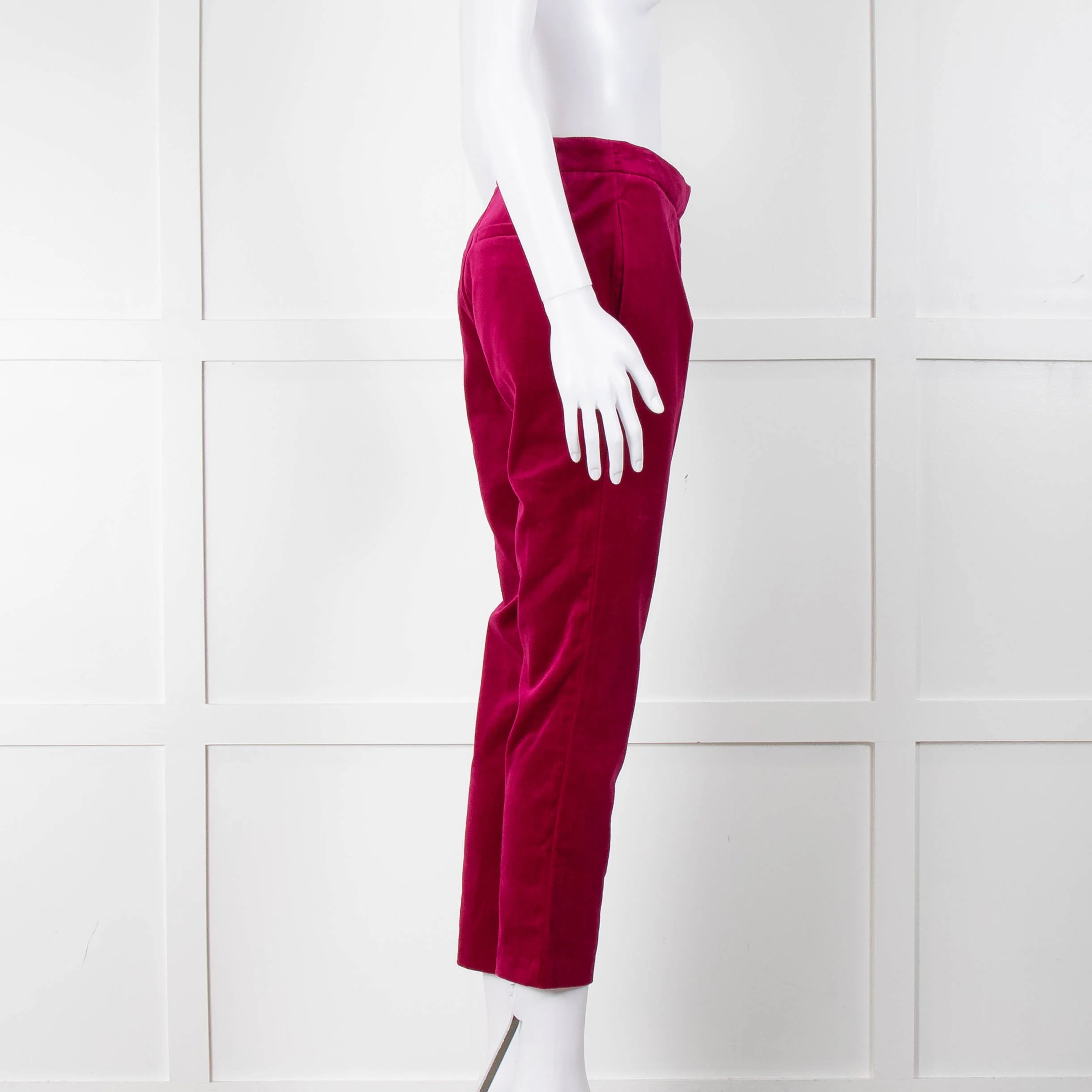 Wyse Fuschia Velvet Sandrine Trousers - Image 3