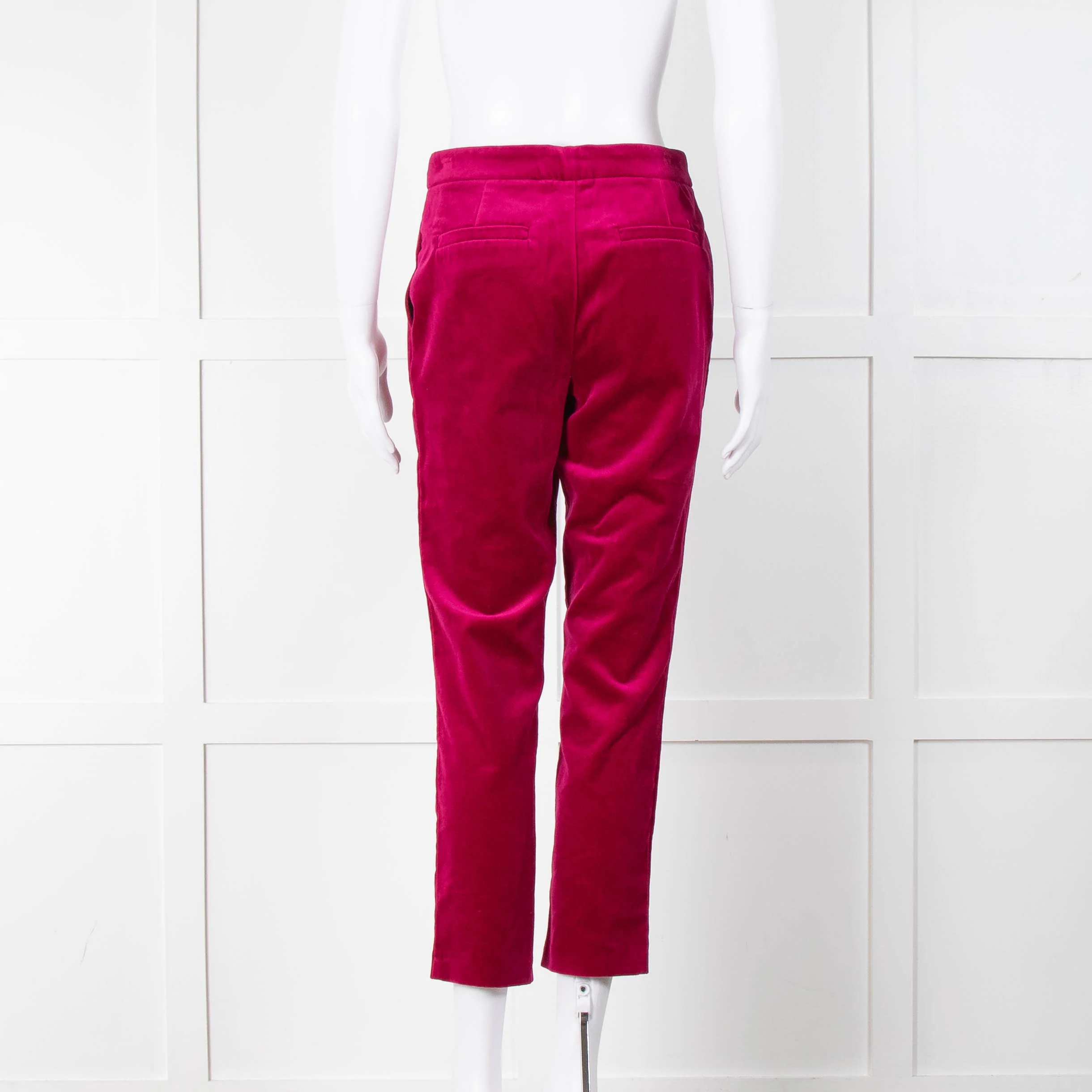 Wyse Fuschia Velvet Sandrine Trousers - Image 5