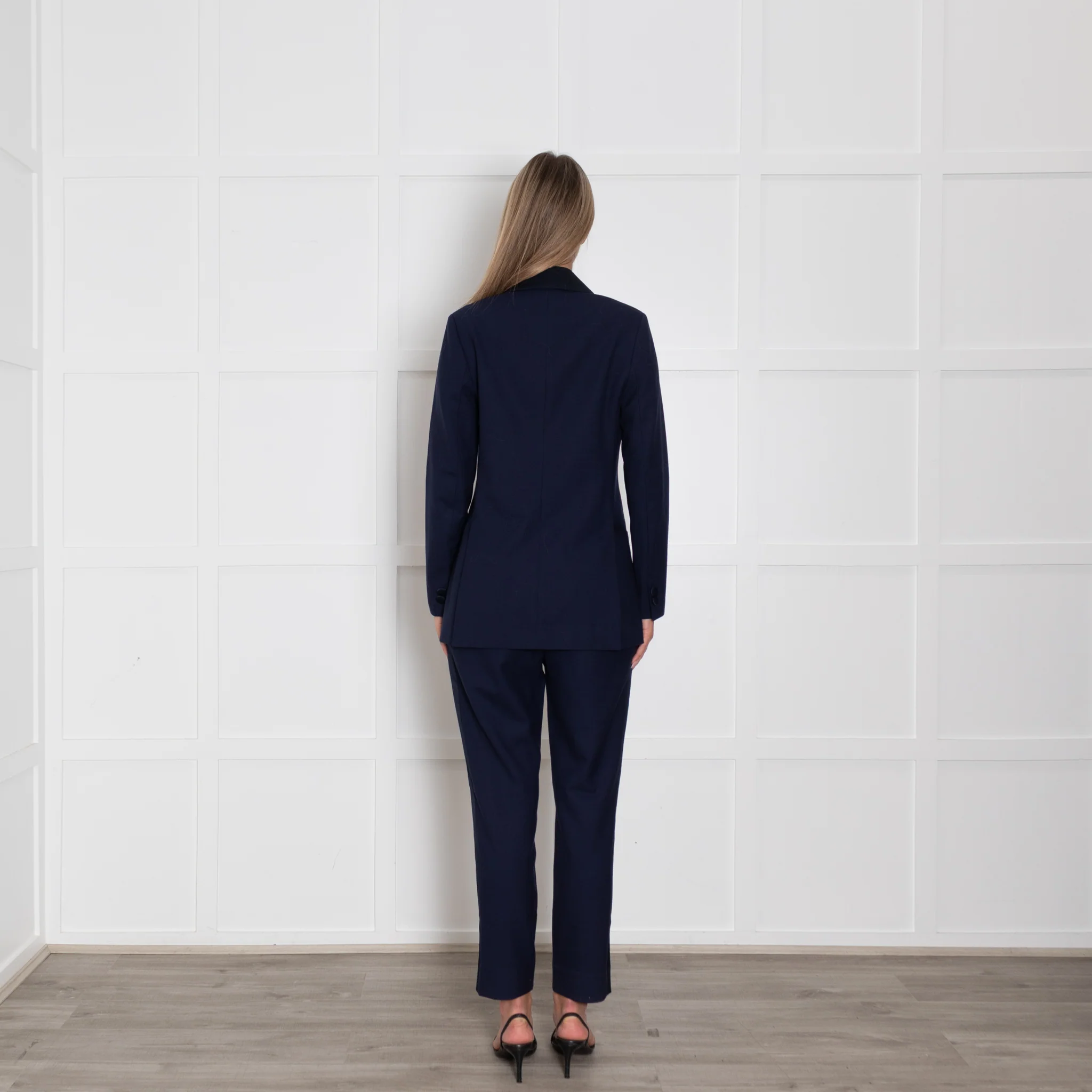 Wyse Navy Tuxedo Jacket with Velvet Collar - Image 5