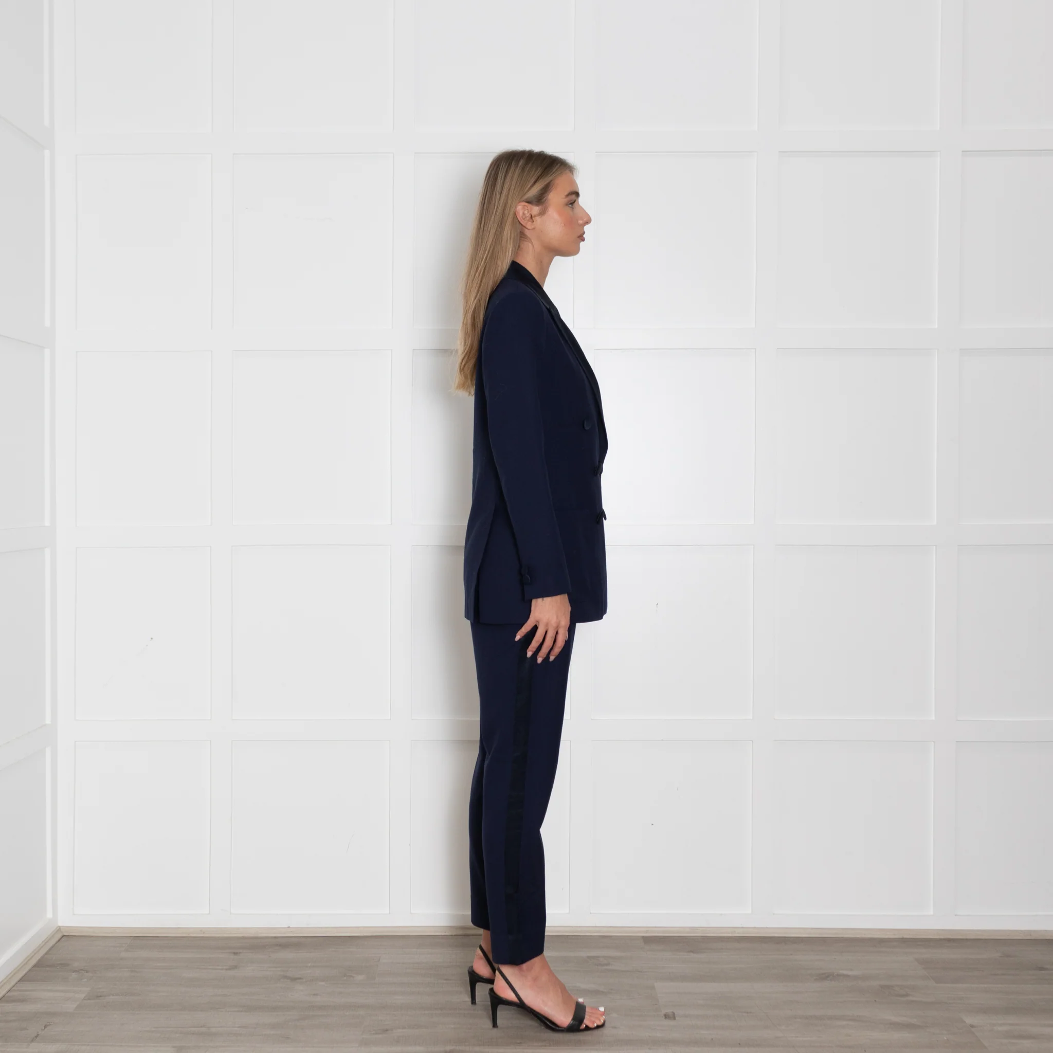Wyse Navy Tuxedo Jacket with Velvet Collar - Image 6