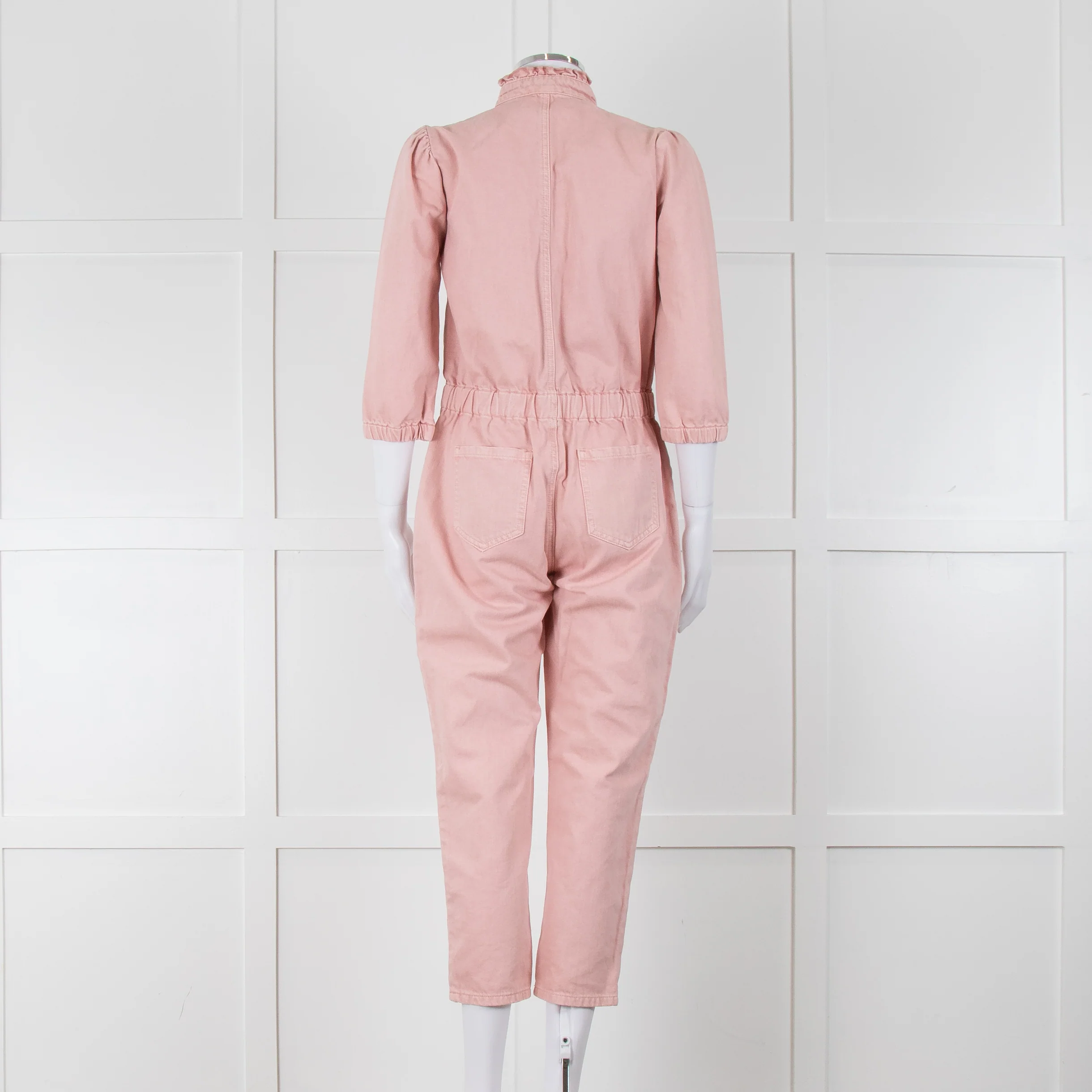 Wyse Pale Pink Denim Jumpsuit - Image 5