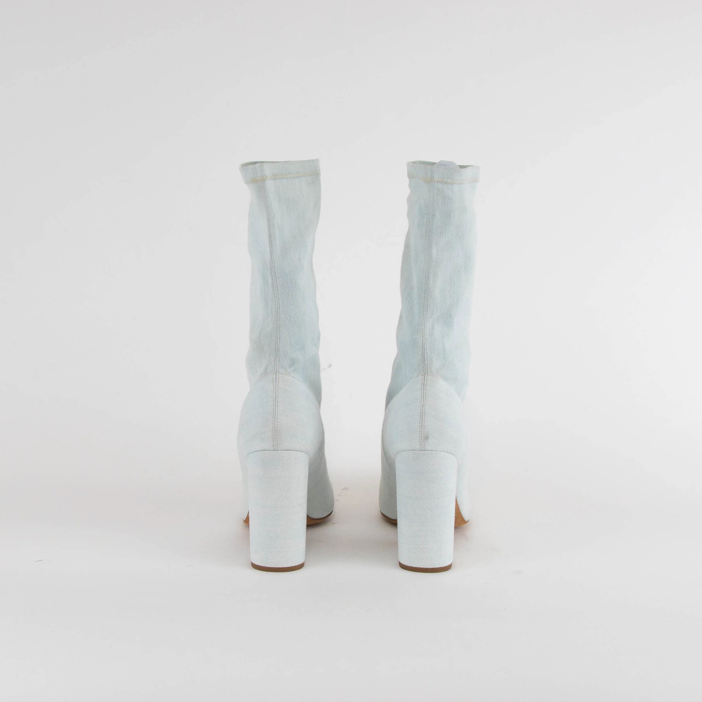 Yeezy Light Blue Denim Ankle Boots - Image 4