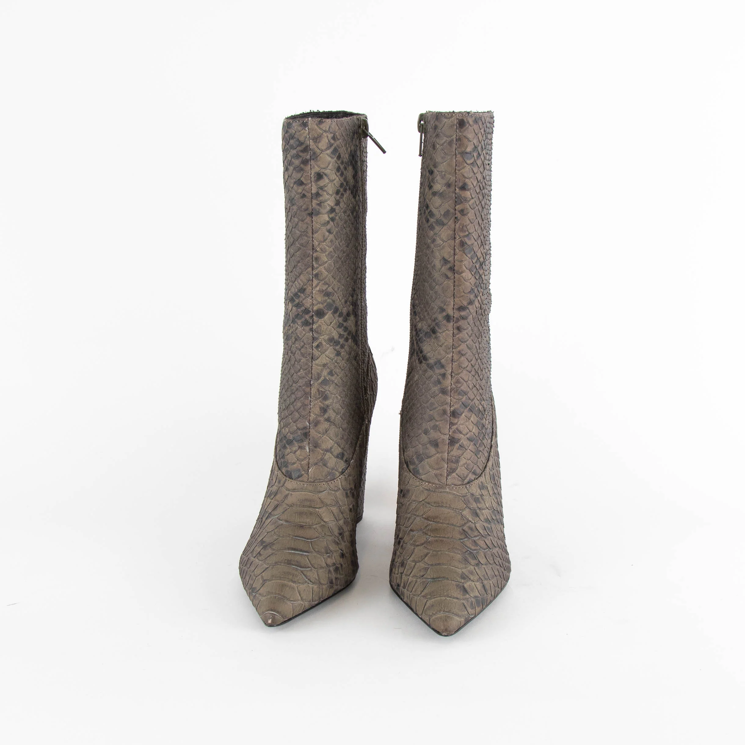 Yeezy Season 7 Embossed Khaki Ankle Boots - Image 2