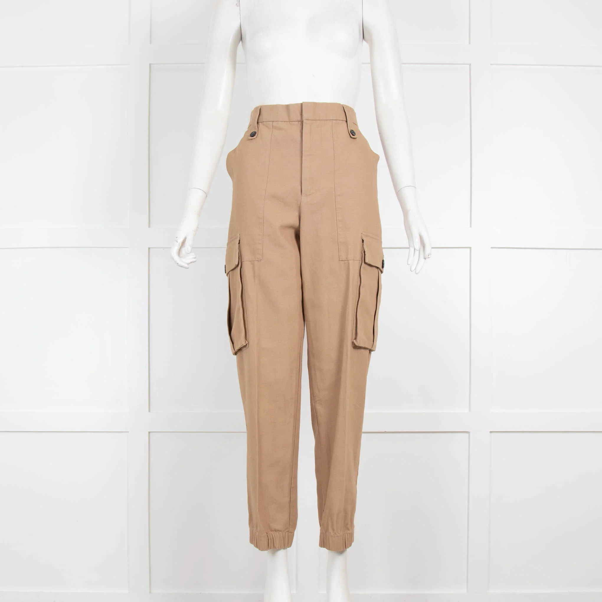 Zadig & Voltaire Preloved  Beige Combat Trousers