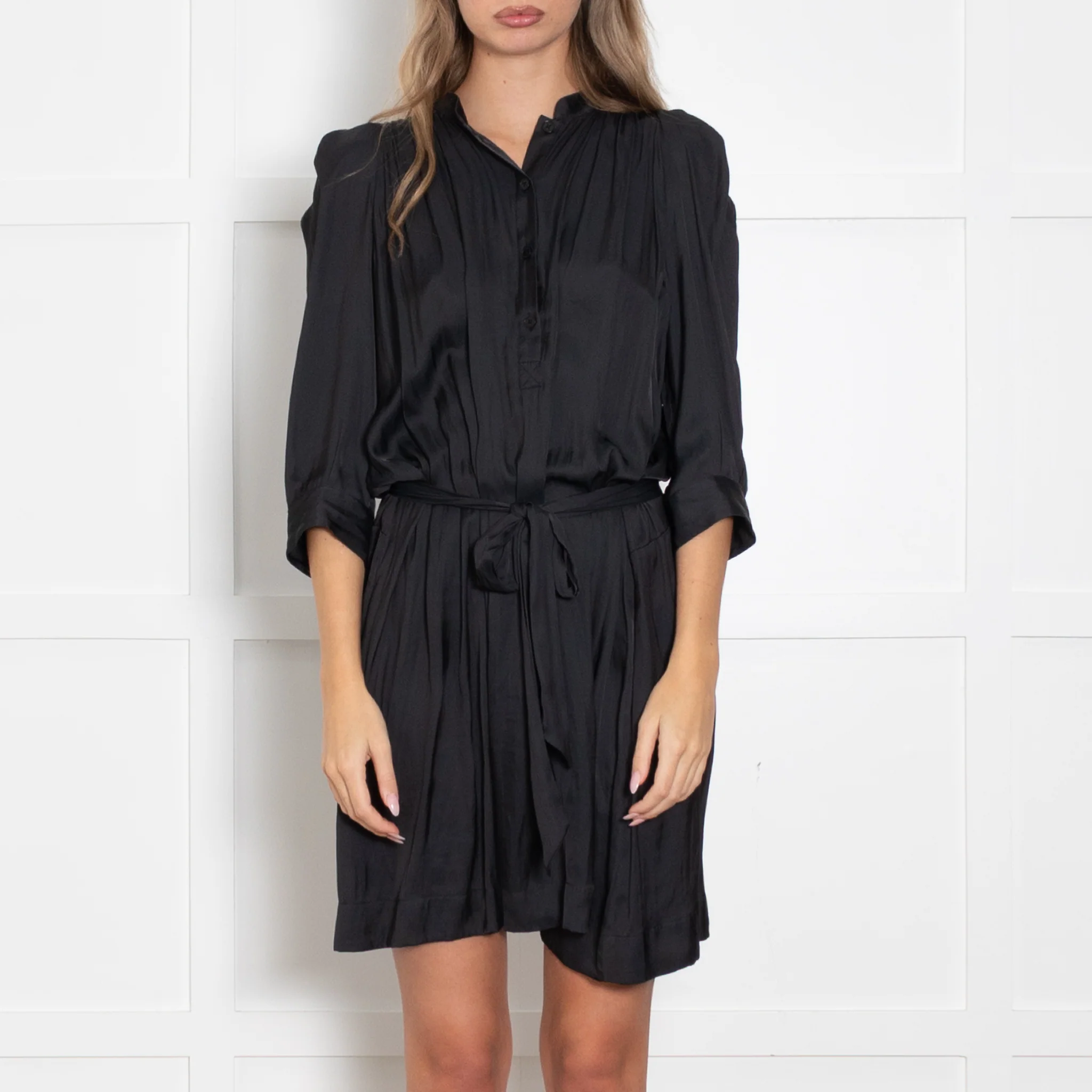 Zadig & Voltaire Preloved Black 3/4 Length Sleeve Mini Dress - Image 2