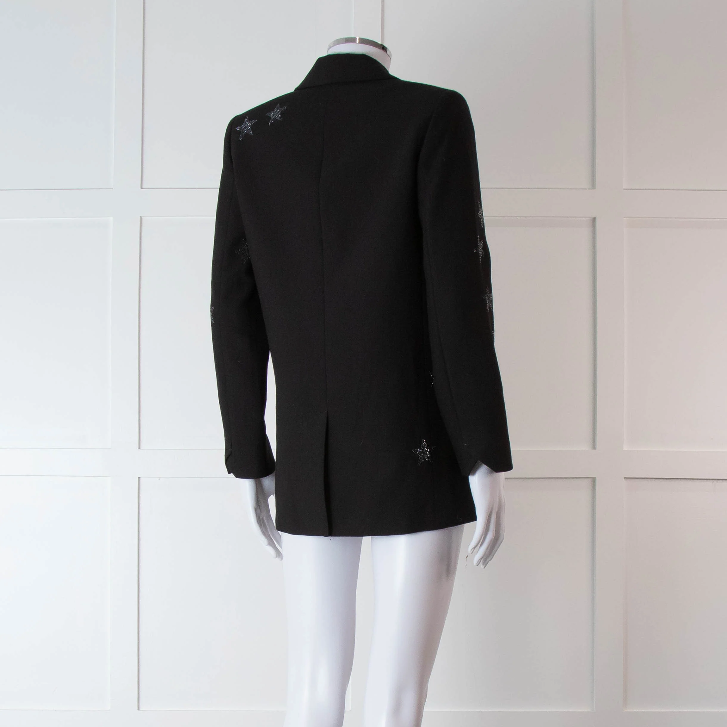 Zadig & Voltaire Black Diamante Star Blazer Jacket - Image 4