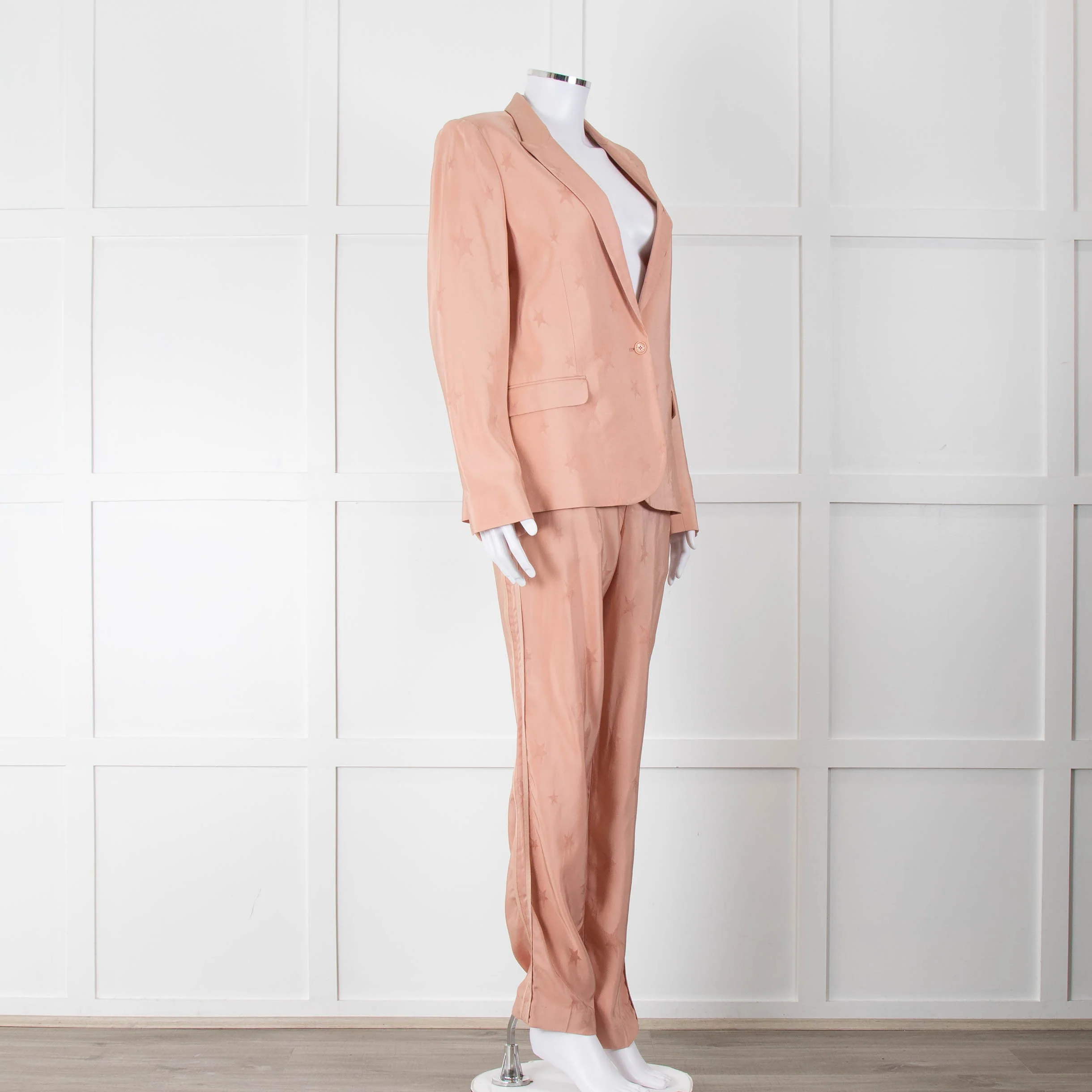 Zadig & Voltaire Blush Pink Star Print Jacket - Image 10