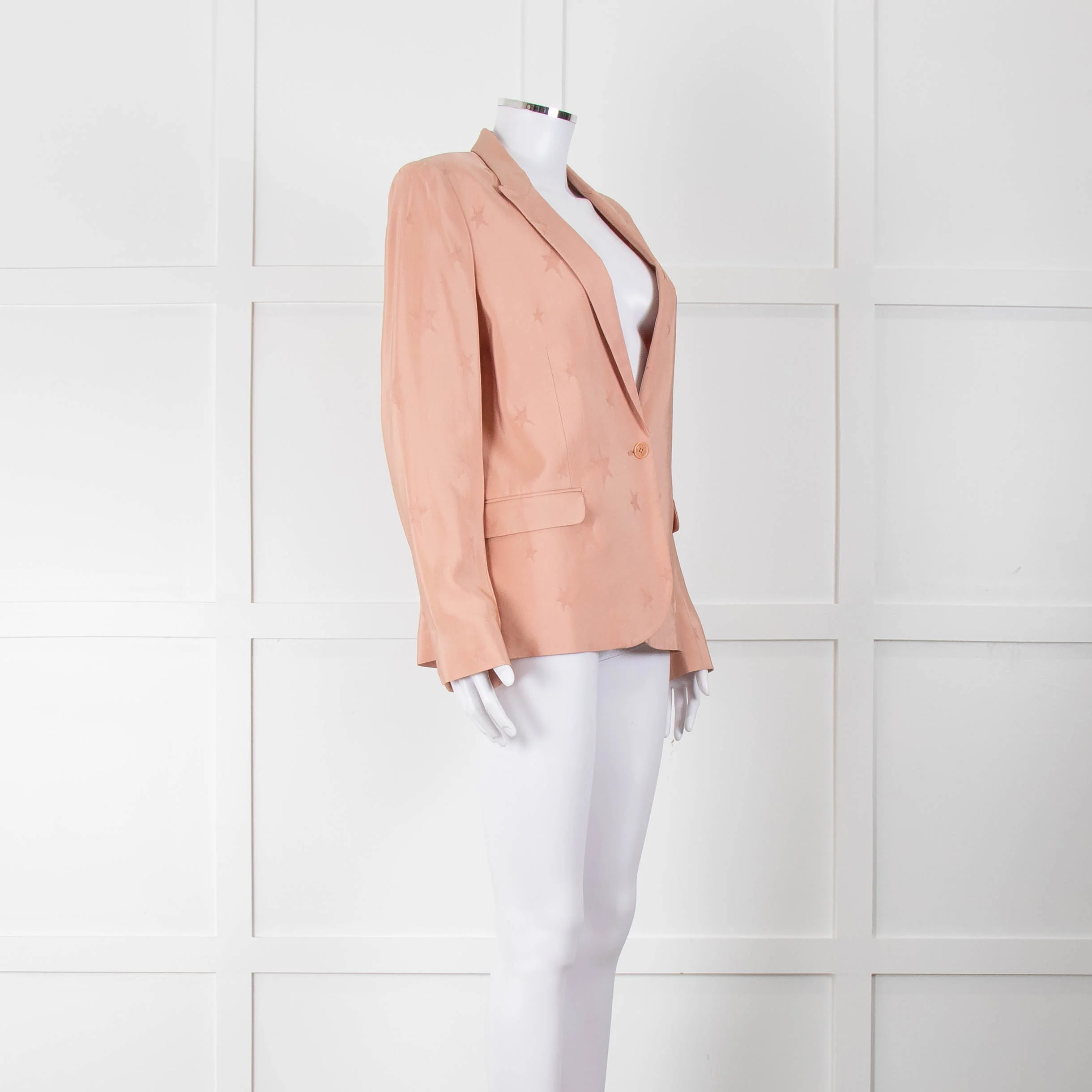 Zadig & Voltaire Blush Pink Star Print Jacket - Image 2