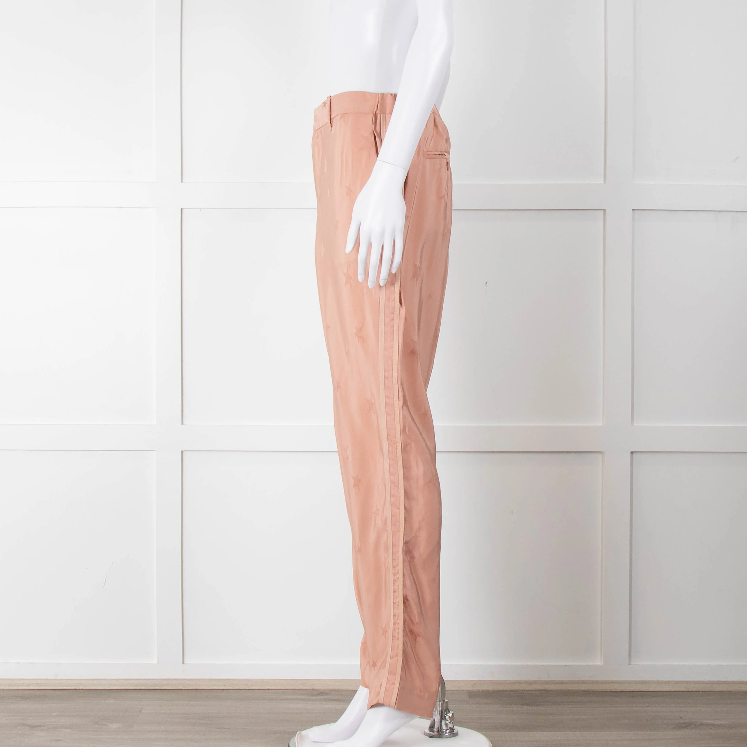 Zadig & Voltaire Blush Pink Star Print Trousers - Image 8