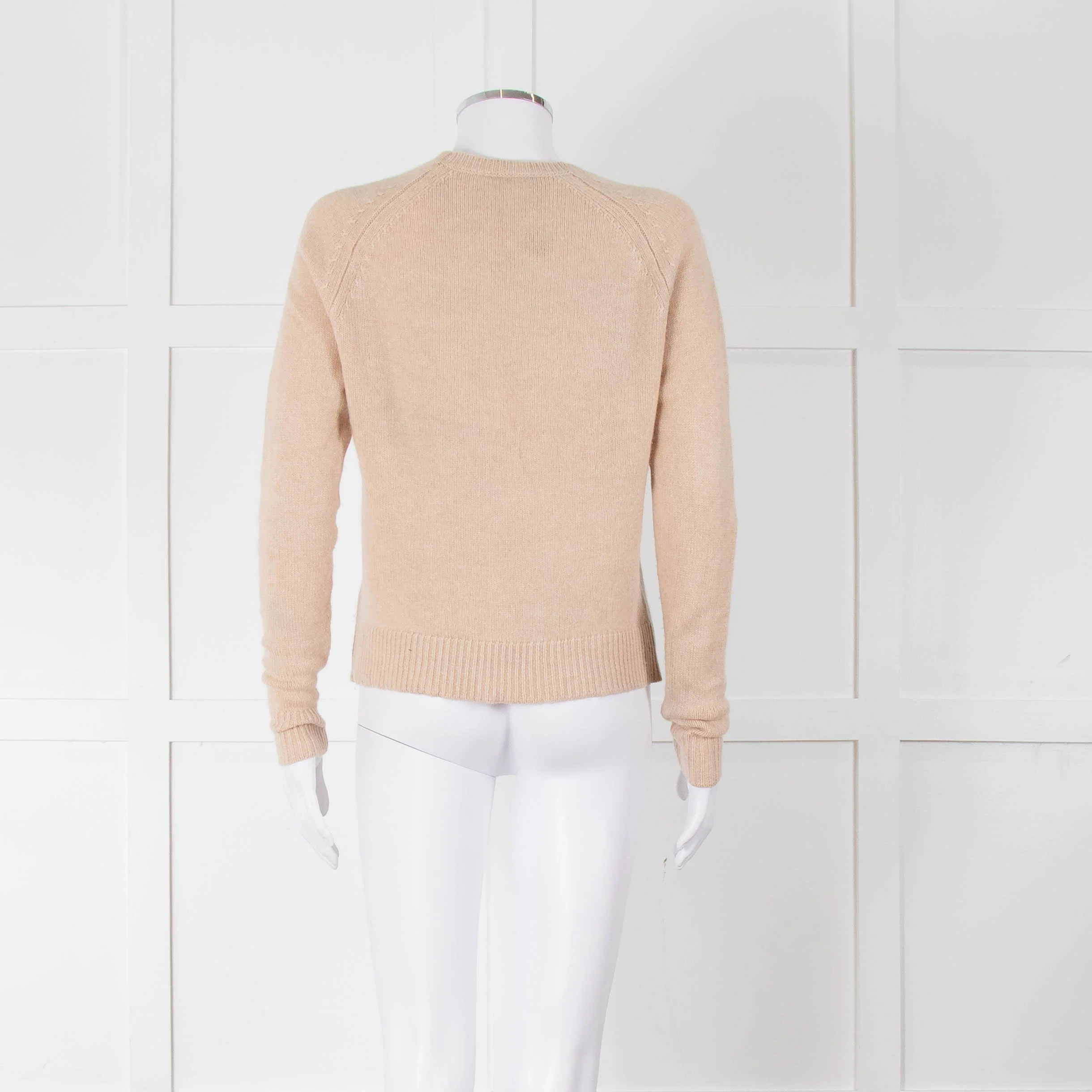 Zadig & Voltaire Camel Round Neck 'Music' Cashmere Sweater - Image 5