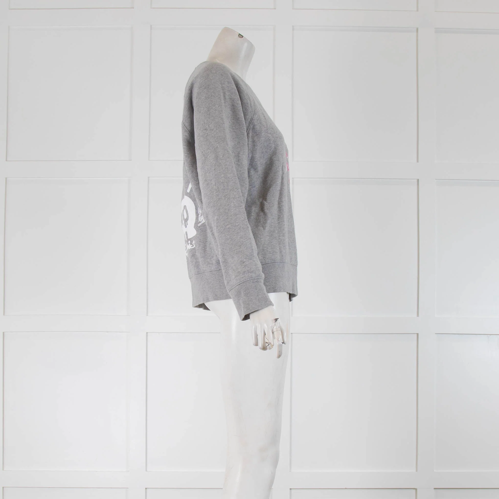 Zadig & Voltaire Grey Love Heart Sweatshirt - Image 2