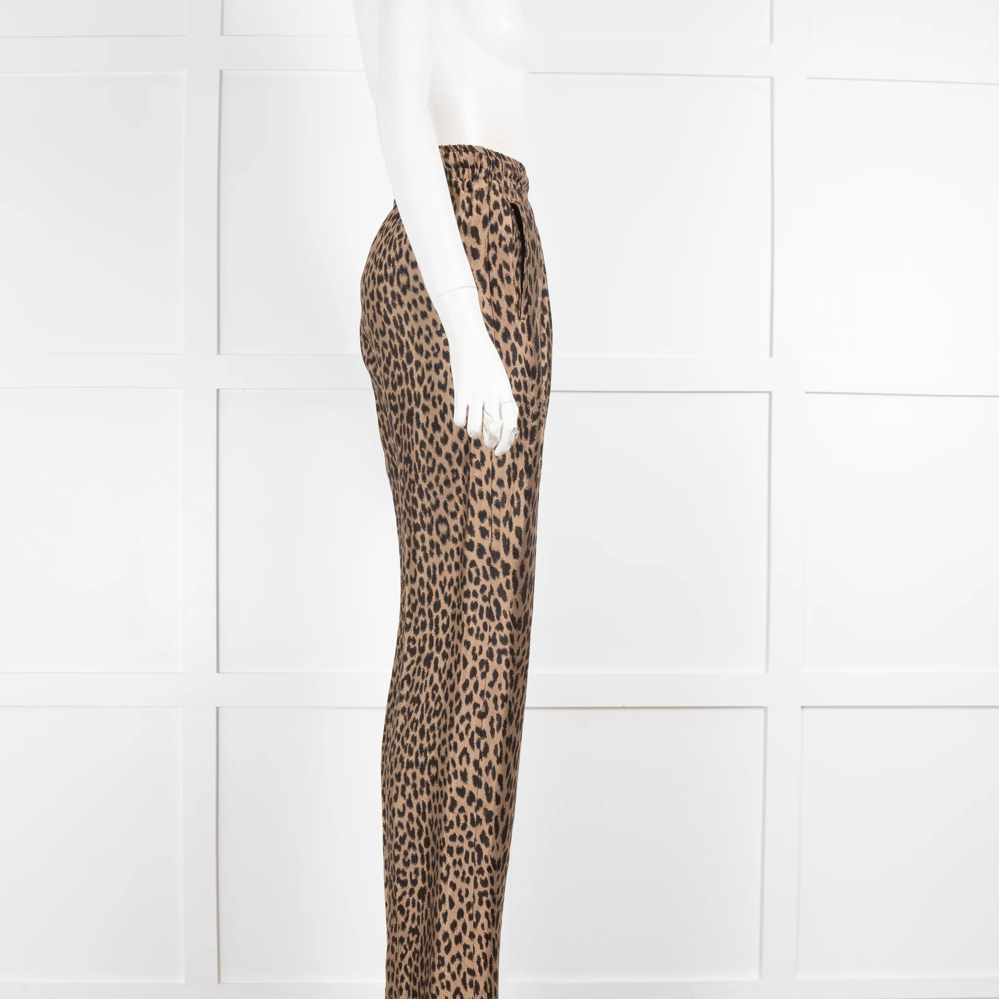 Zadig & Voltaire Leopard Print Straight Leg Trousers - Image 2