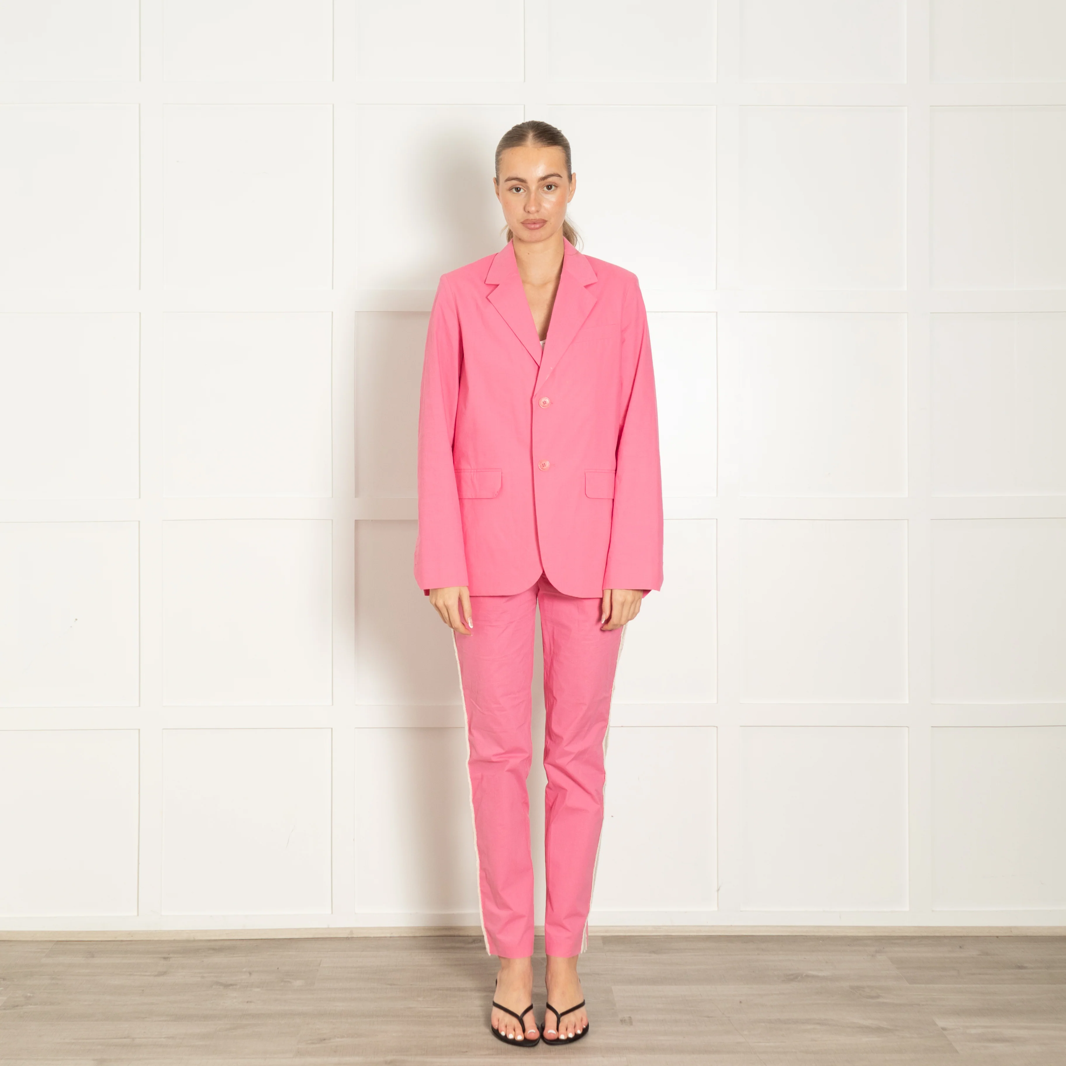 Zadig & Voltaire Preloved Pink Trouser Suit - Image 3