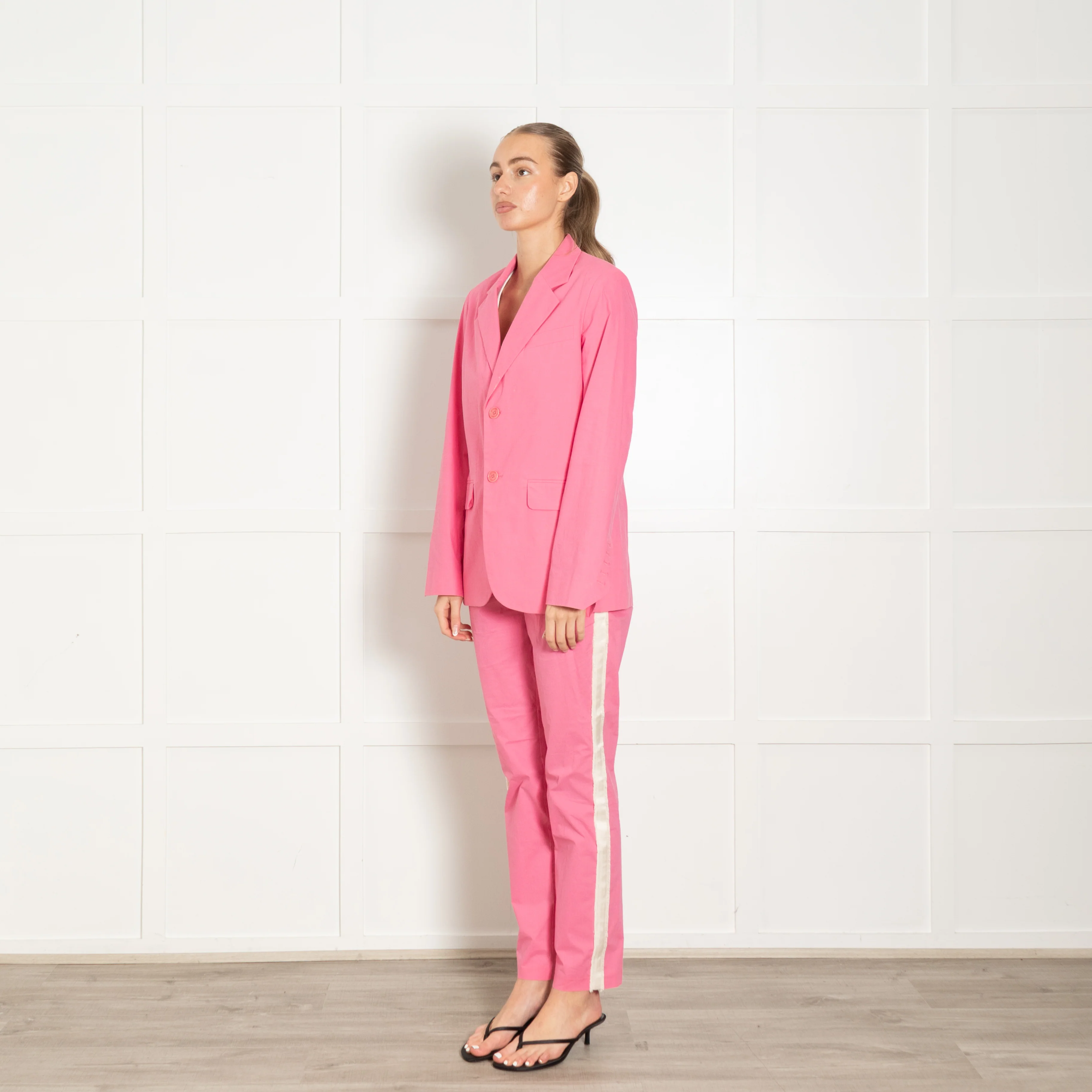 Zadig & Voltaire Preloved Pink Trouser Suit - Image 4