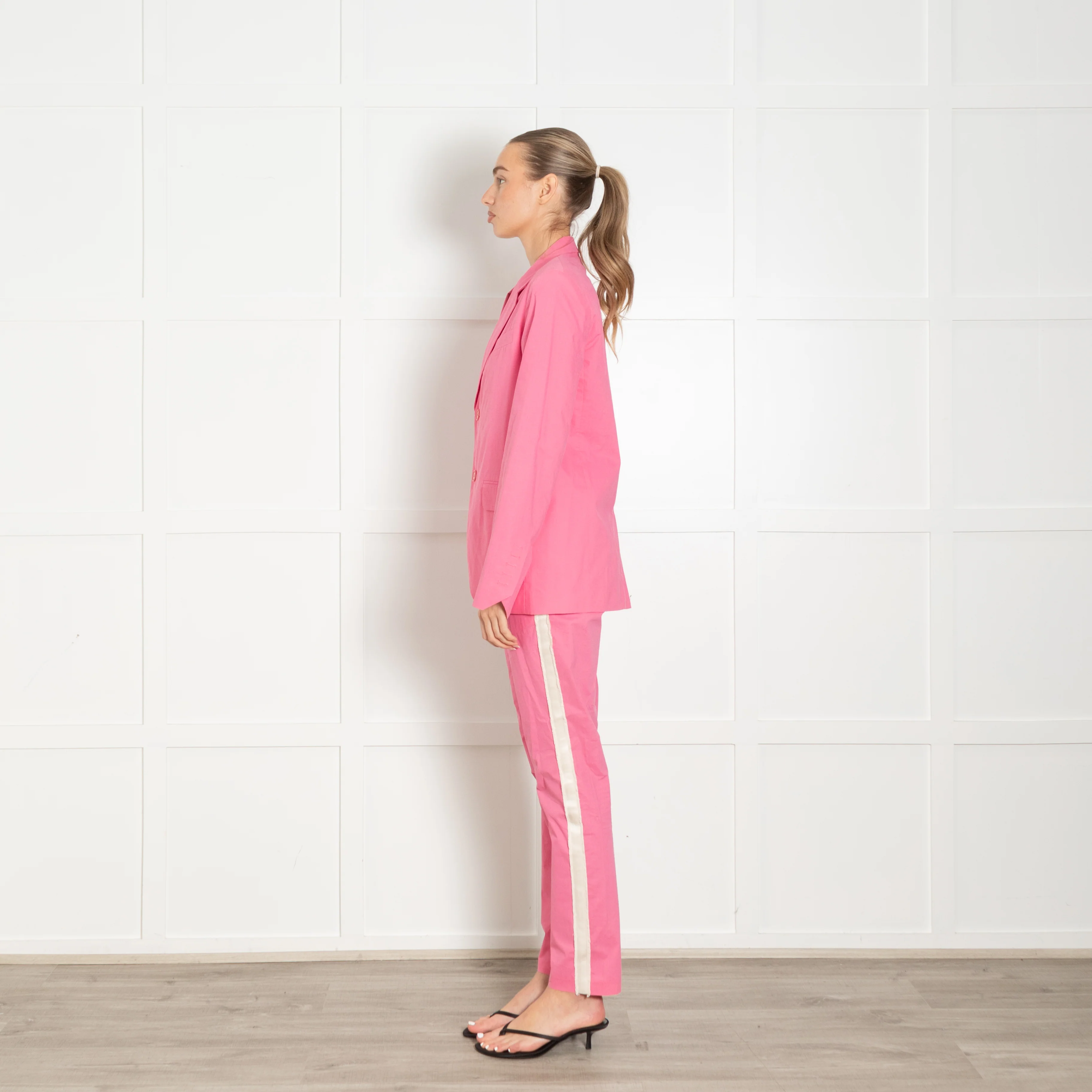 Zadig & Voltaire Preloved Pink Trouser Suit - Image 5