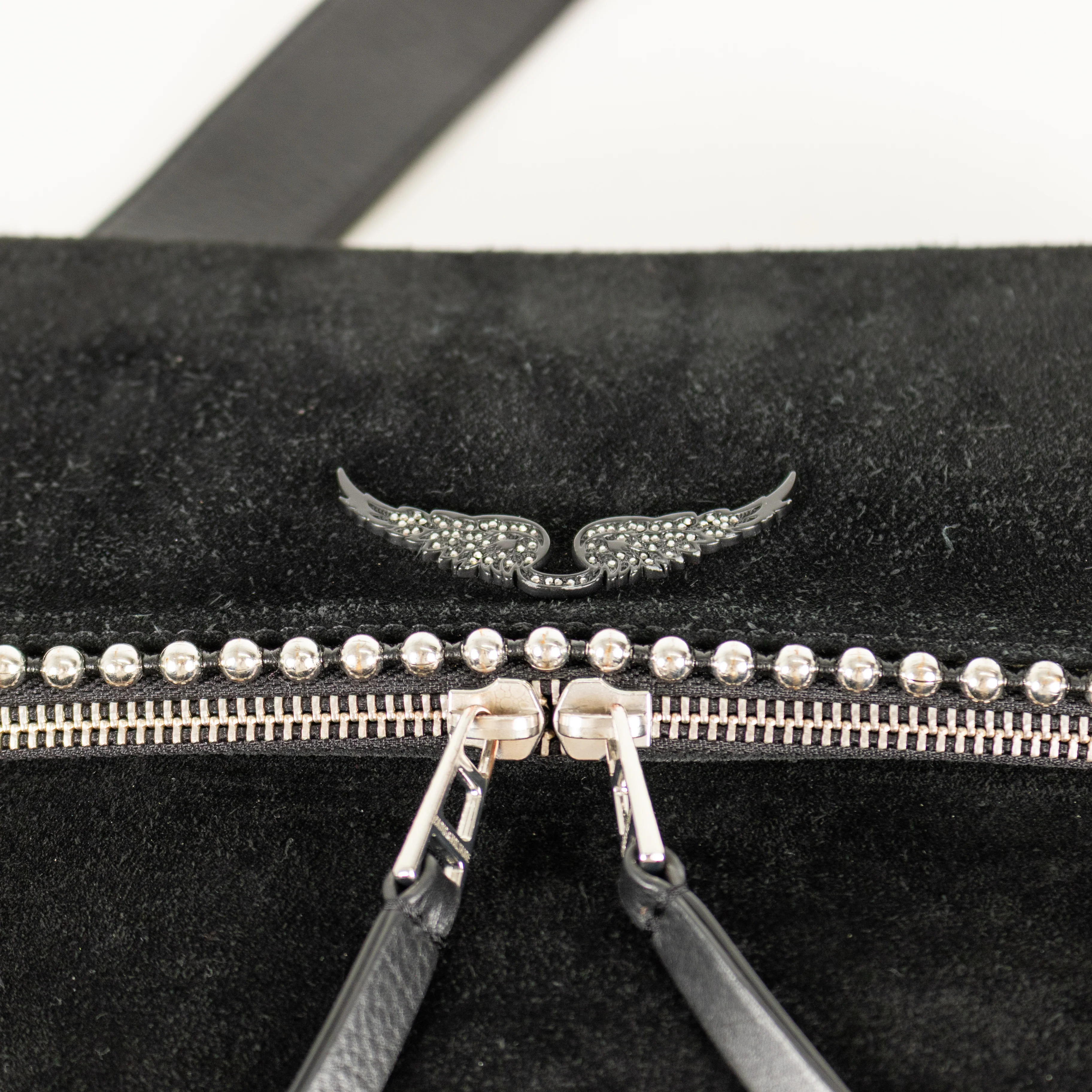 Zadig & Voltaire Preloved Rocky Black Suede Bag - Image 12