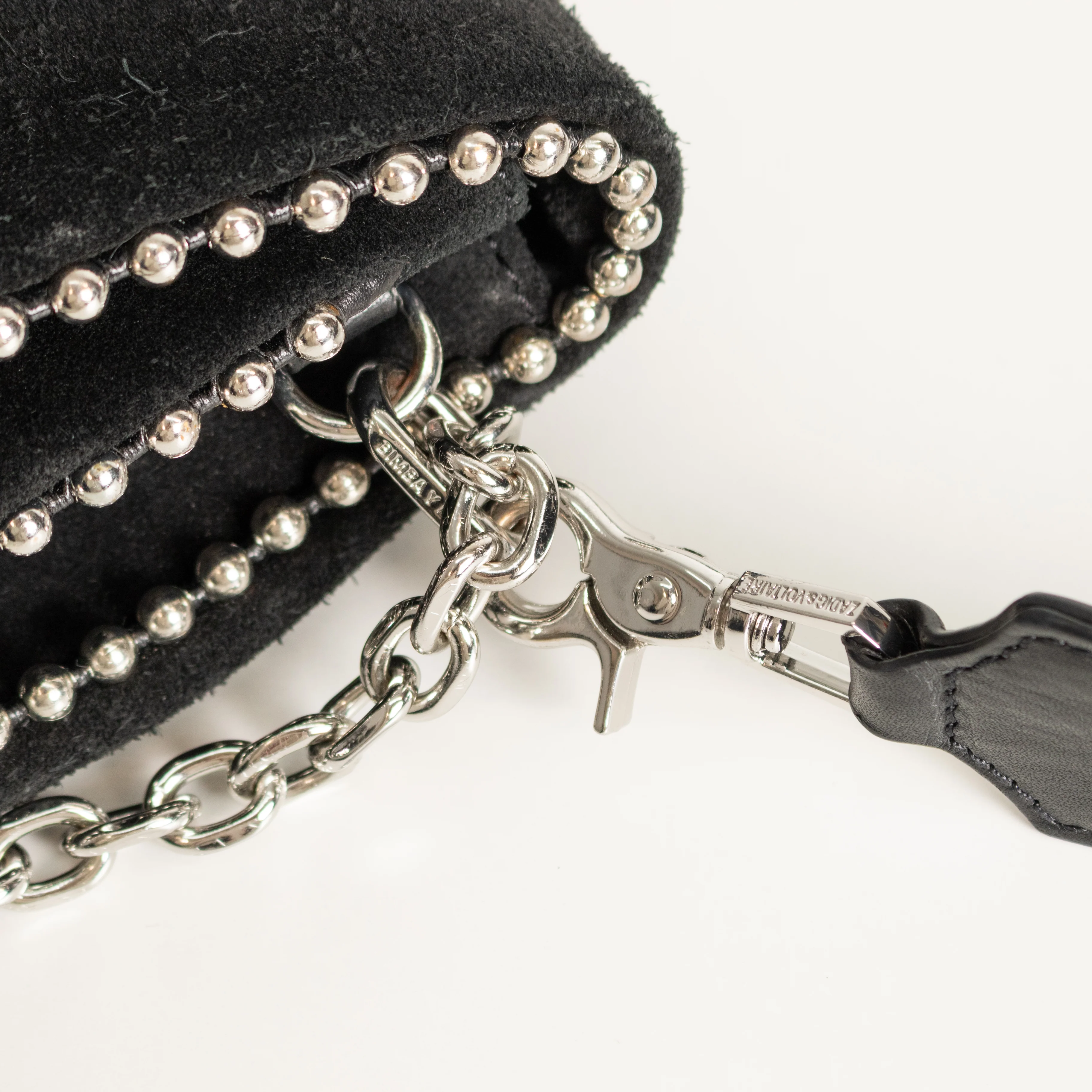 Zadig & Voltaire Preloved Rocky Black Suede Bag - Image 13