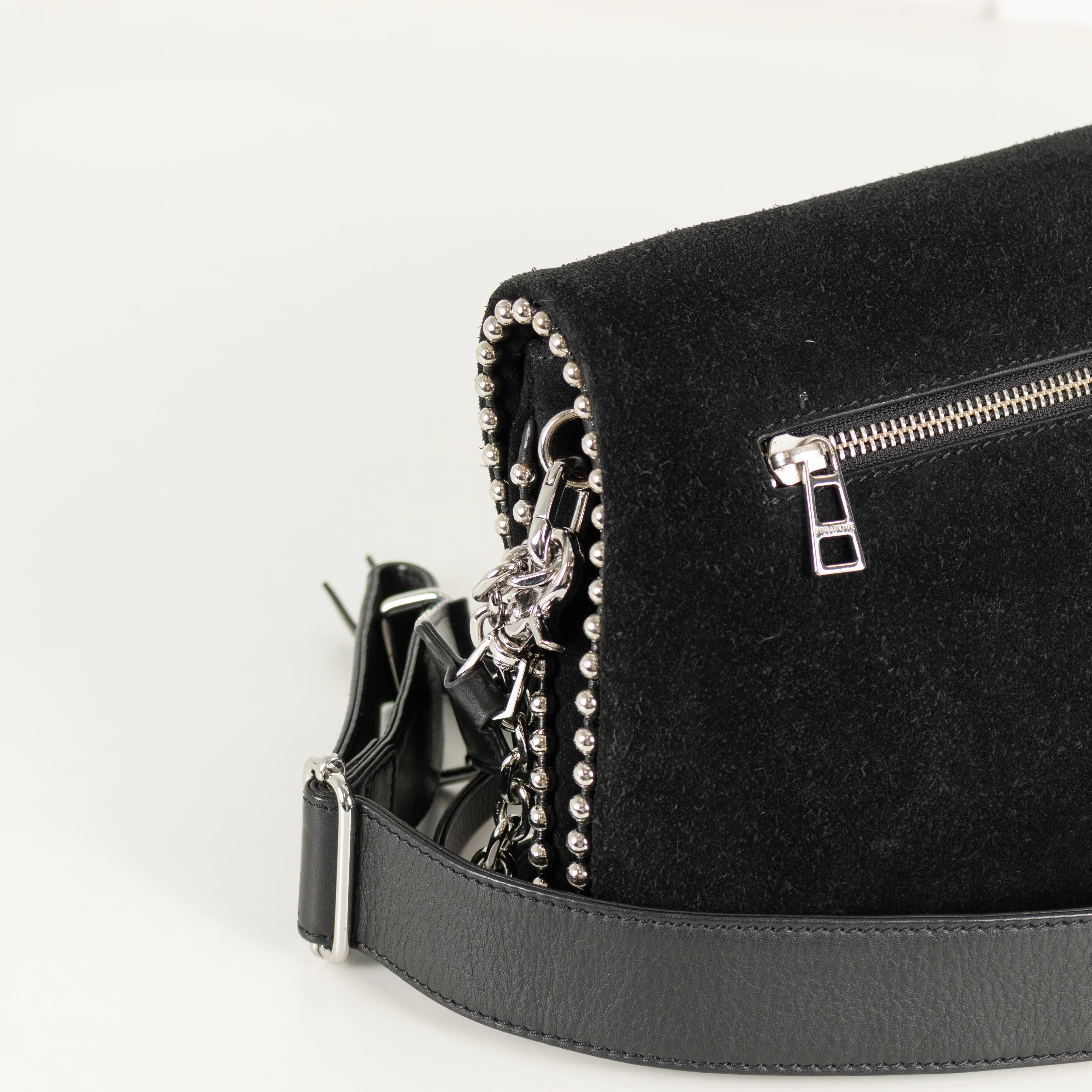 Zadig & Voltaire Preloved Rocky Black Suede Bag - Image 15