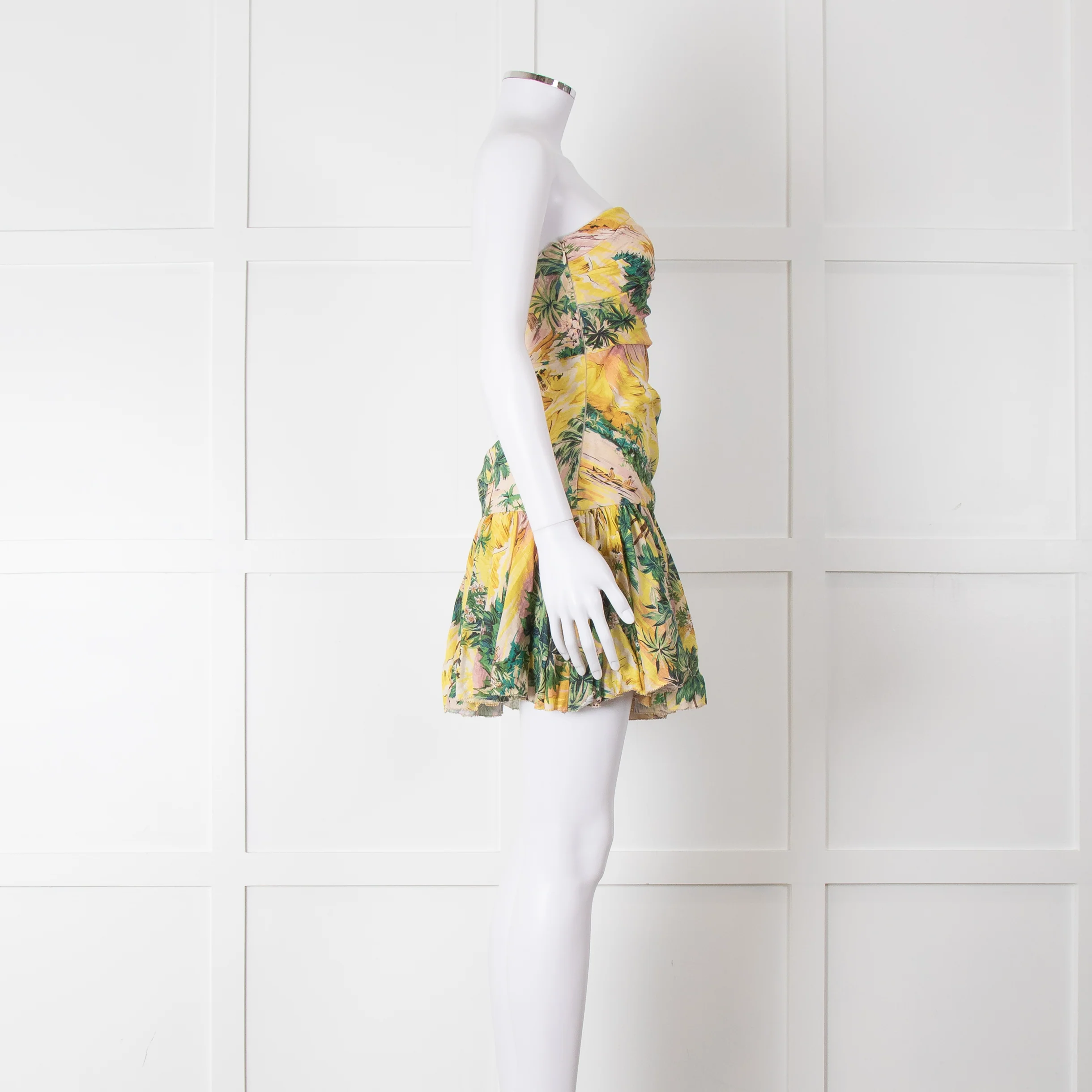 Zimmermann Linen Hawaiian Print Juliette Cutout Dress - Image 3