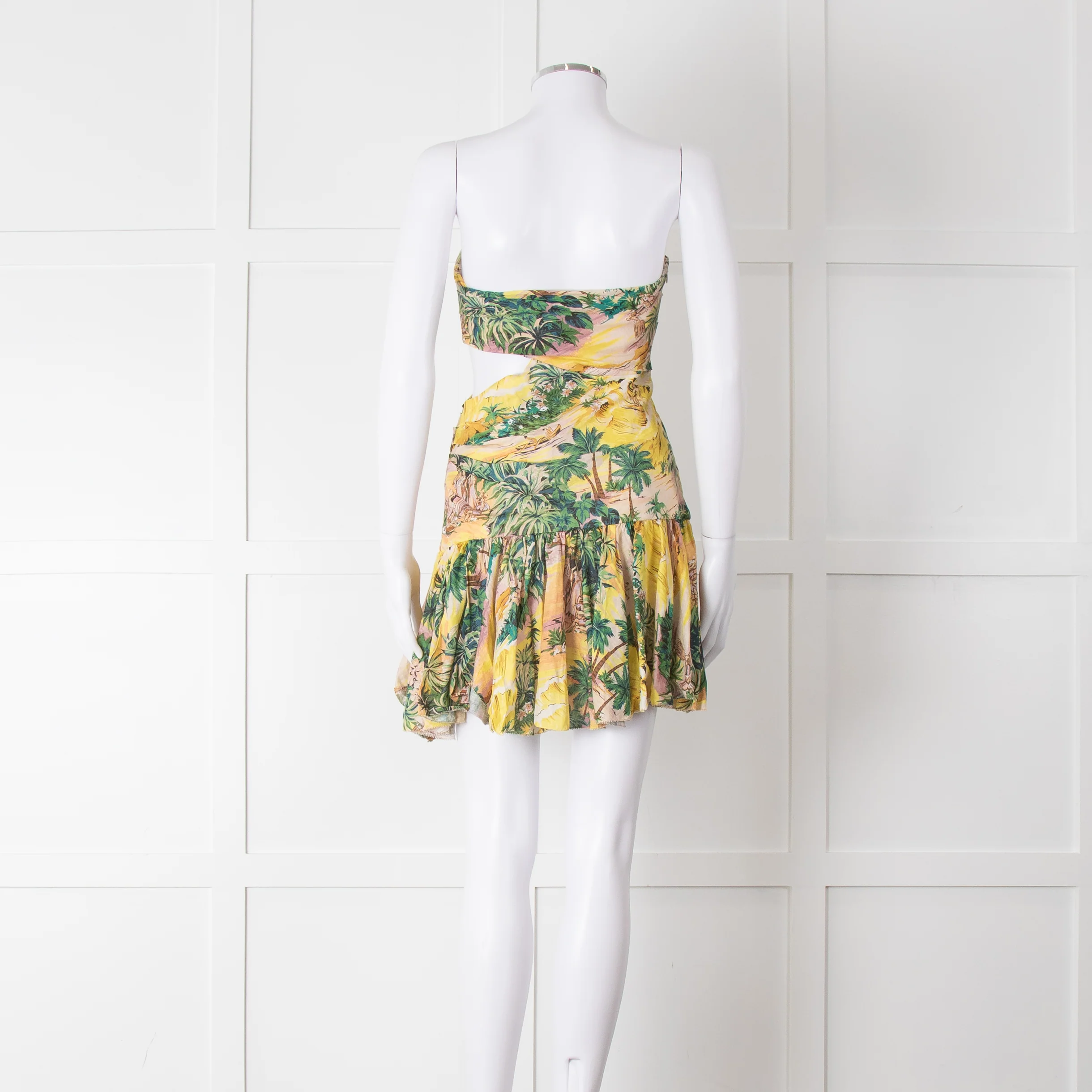 Zimmermann Linen Hawaiian Print Juliette Cutout Dress - Image 5