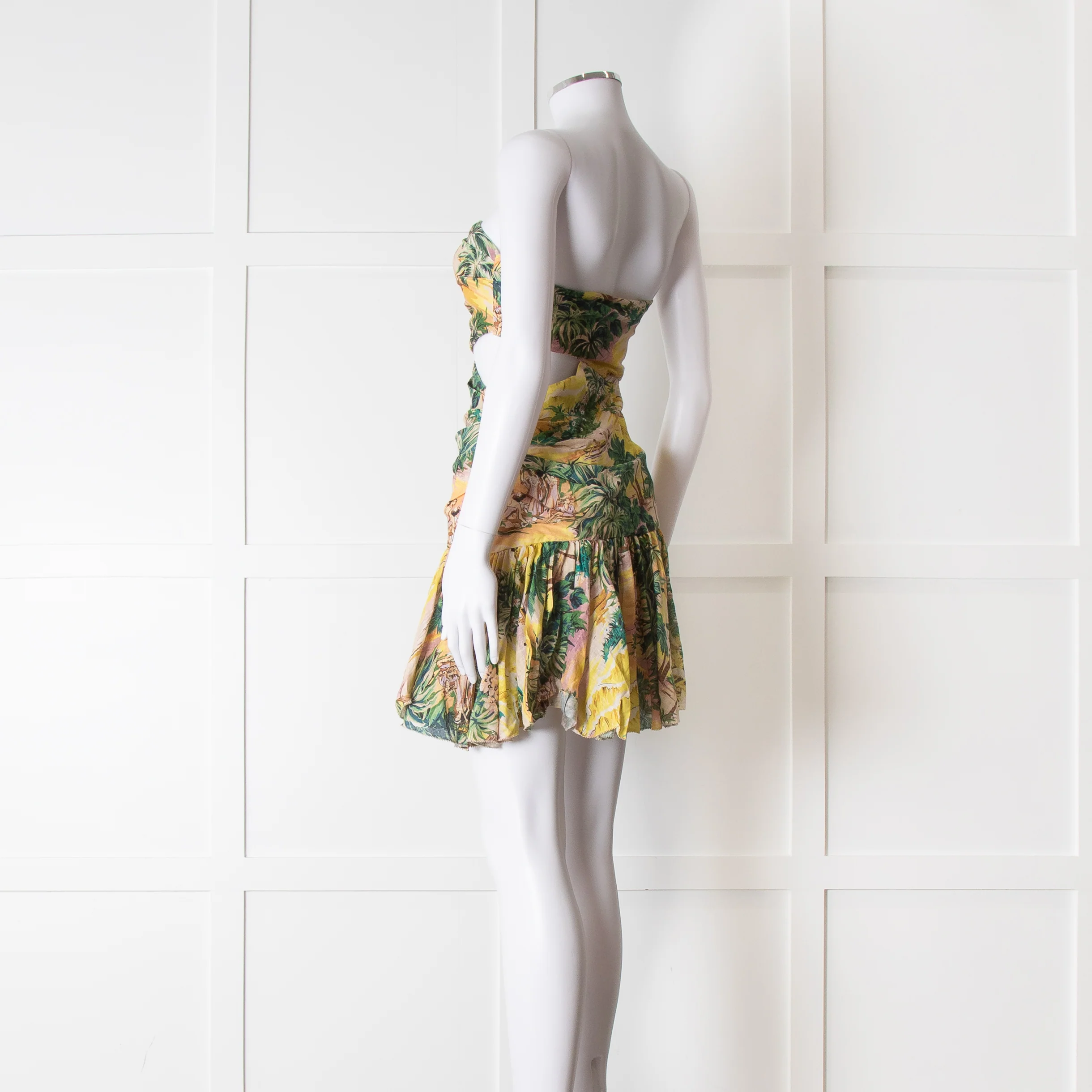 Zimmermann Linen Hawaiian Print Juliette Cutout Dress - Image 6