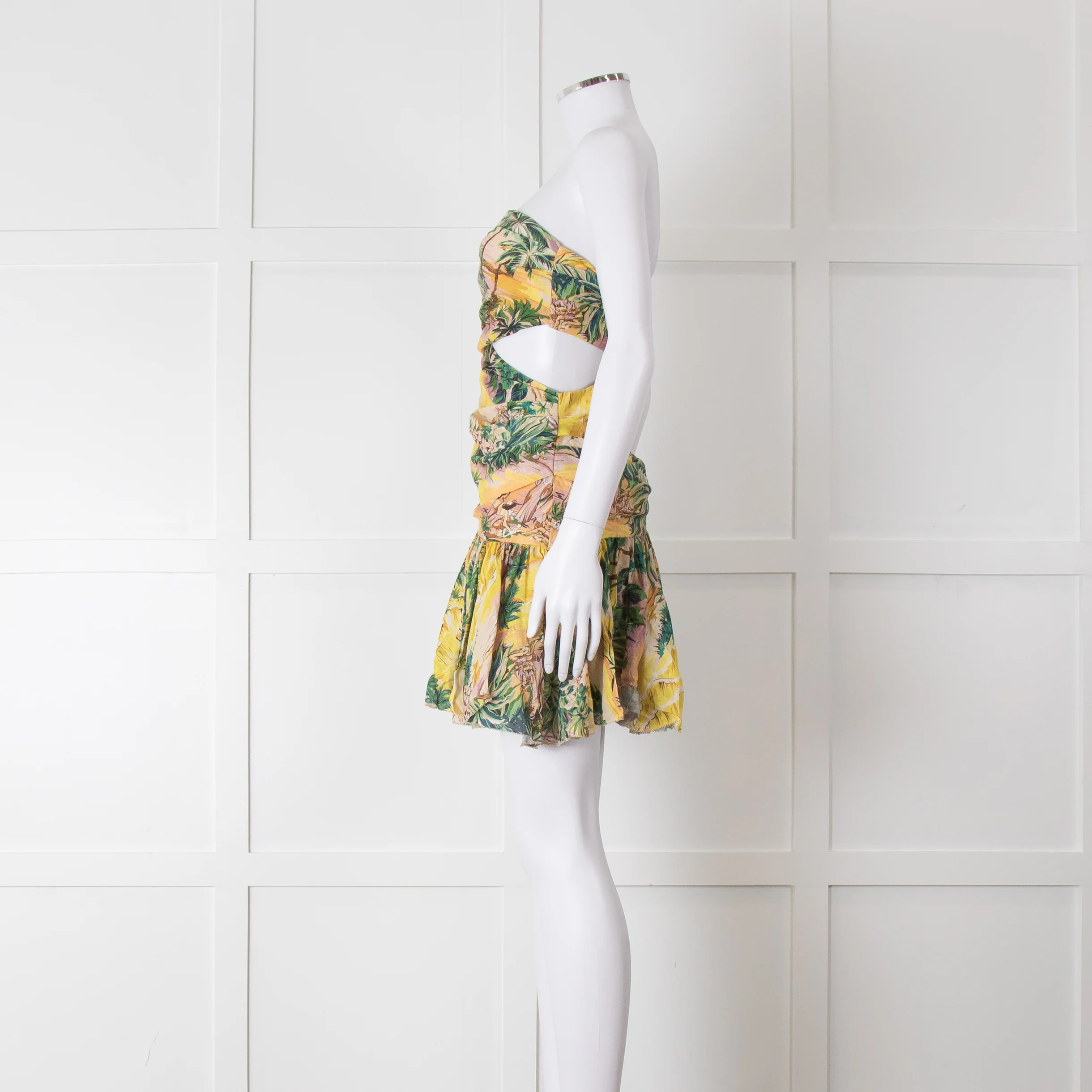 Zimmermann Linen Hawaiian Print Juliette Cutout Dress - Image 7