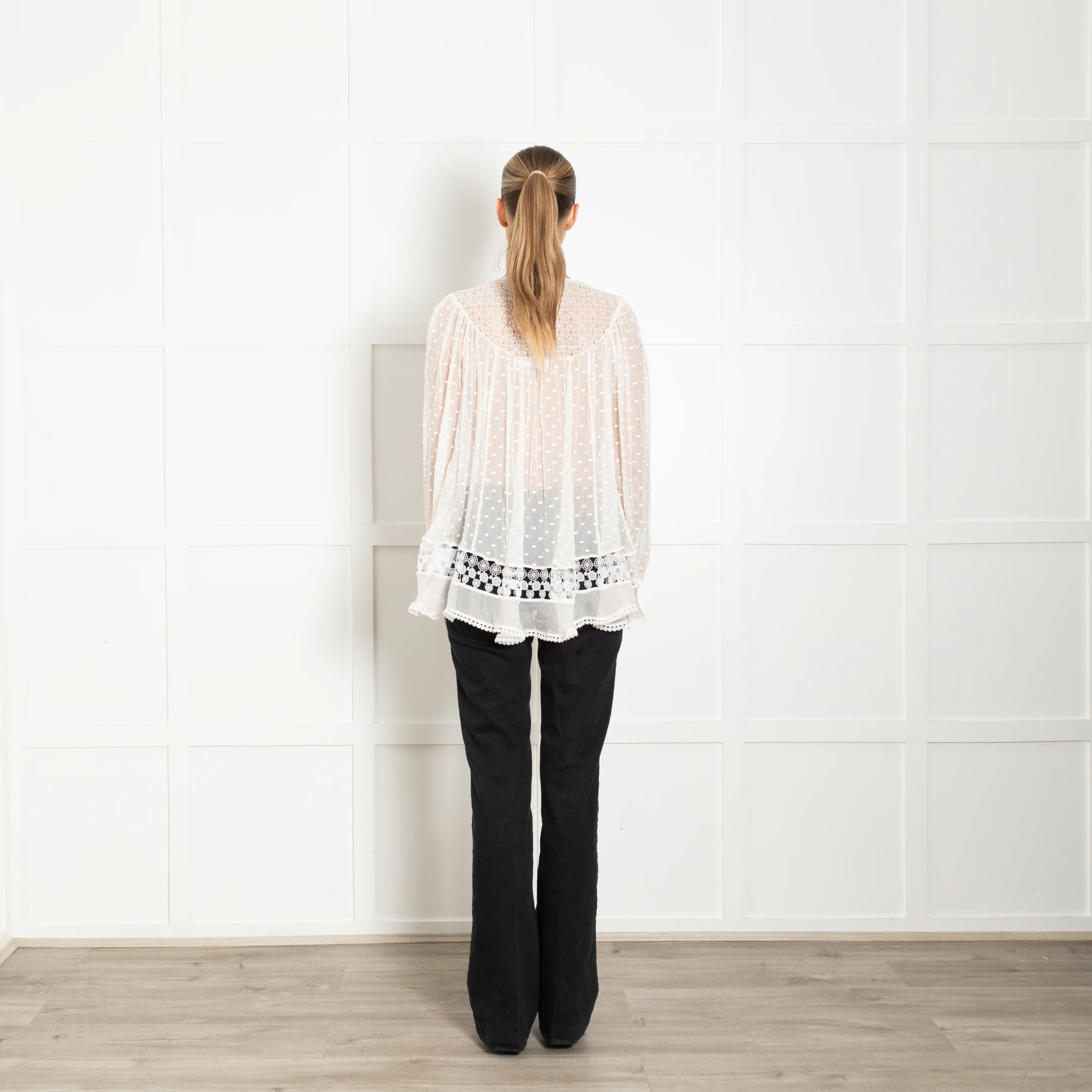 Zimmermann White Lace And Polka Spot Top - Image 5